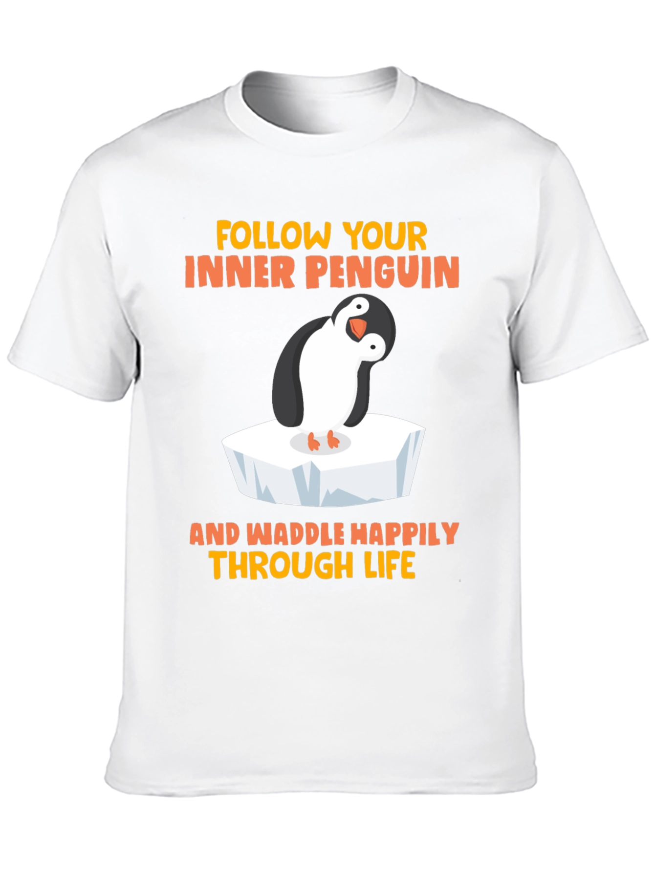 Black Penguin Graphic T-Shirt - Waddle Happily view 10