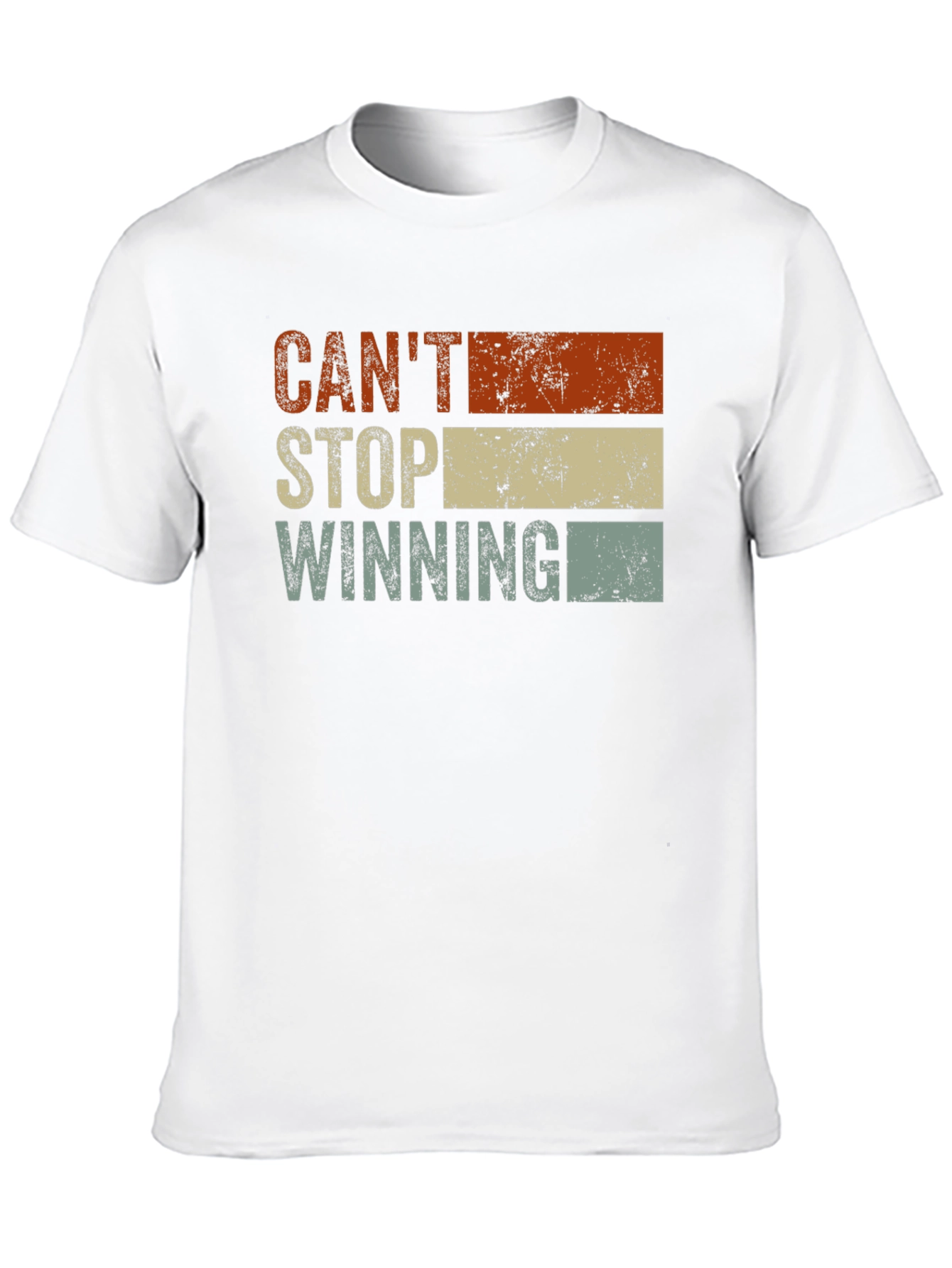 Black Can't Stop Winning Vintage Graphic T-Shirt view 10