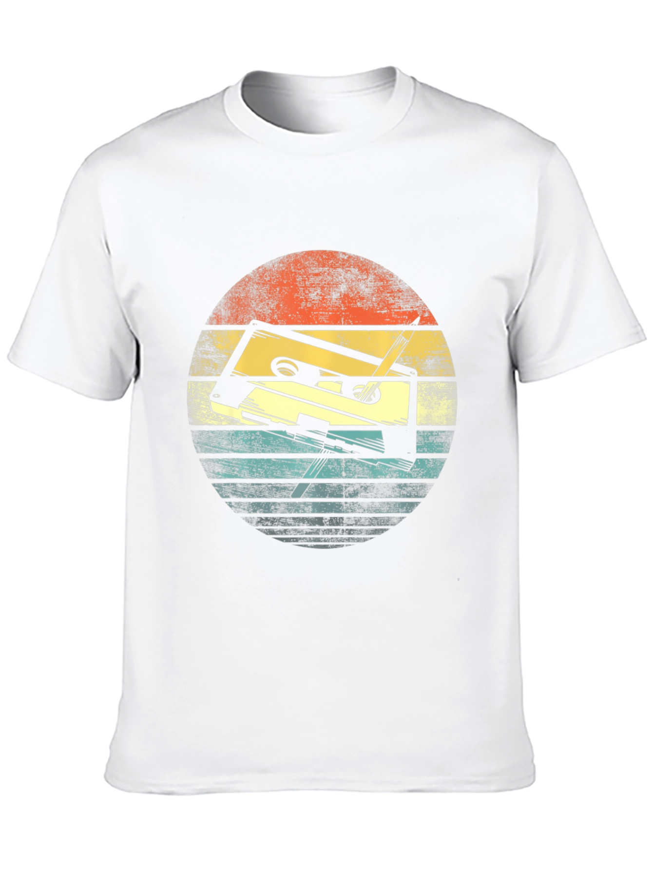 Black Retro Cassette Tape Graphic T-Shirt view 10