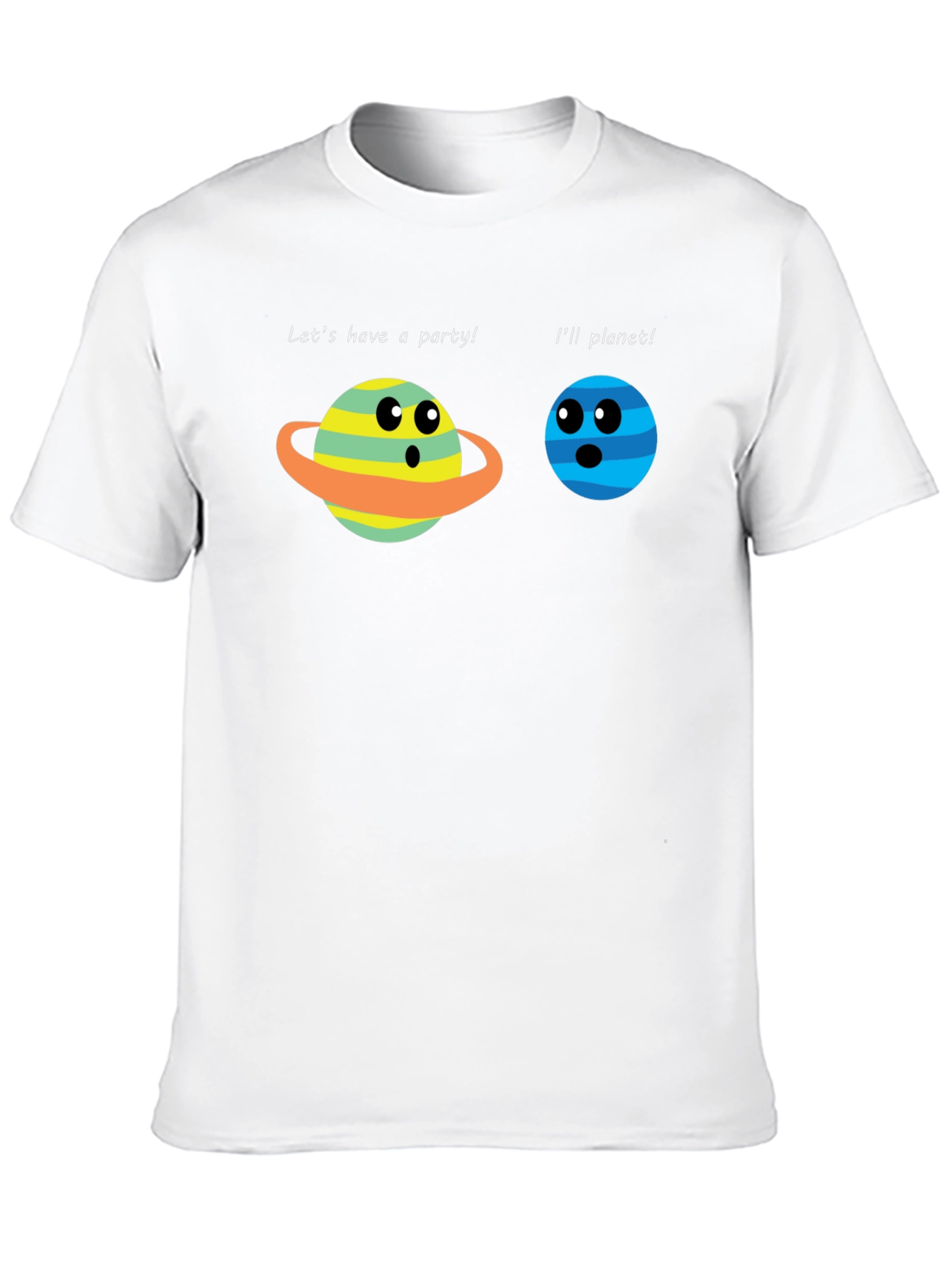 Black Funny Planet Party T-Shirt view 10