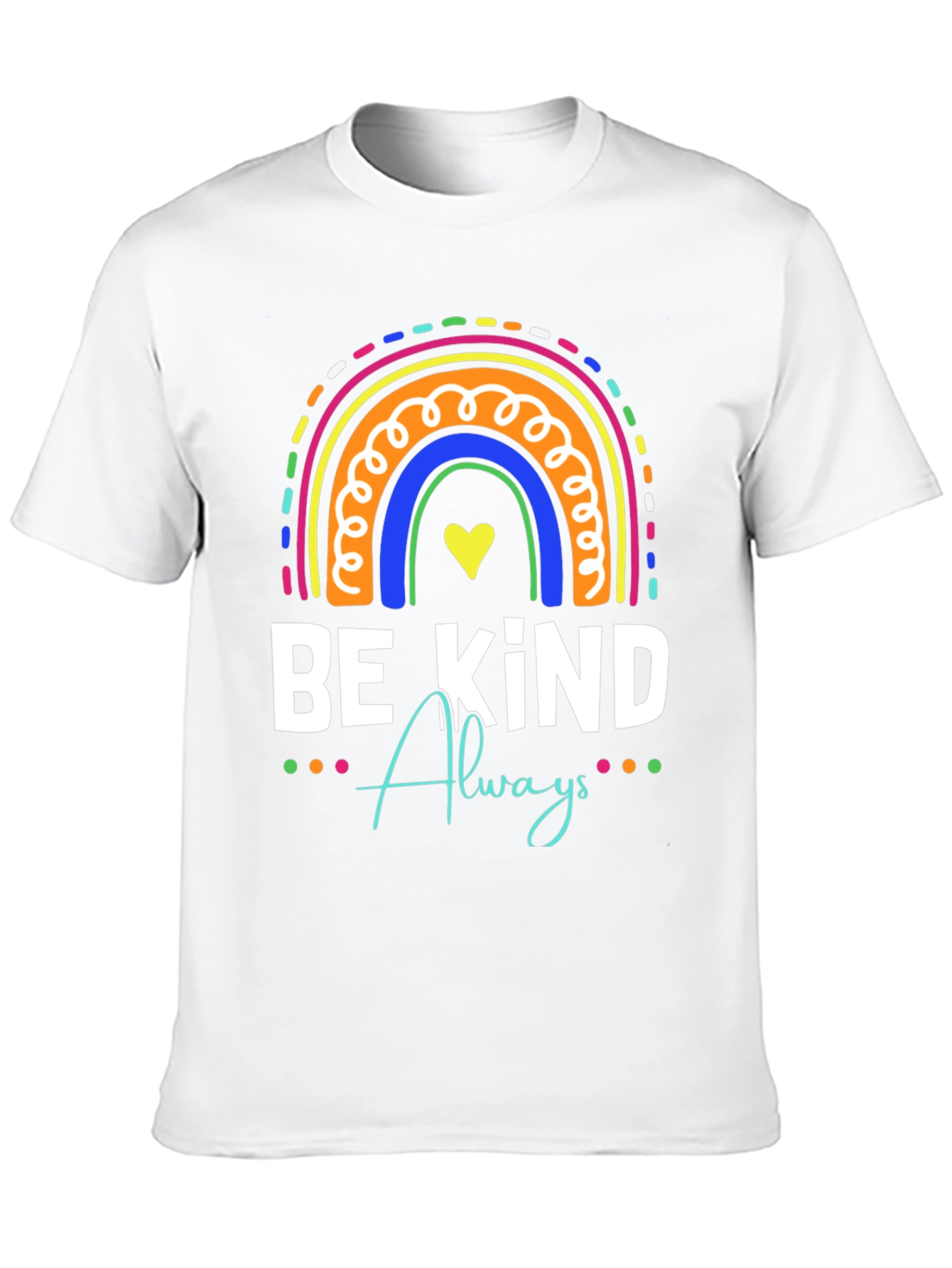 Black Be Kind Always Rainbow T-Shirt view 10