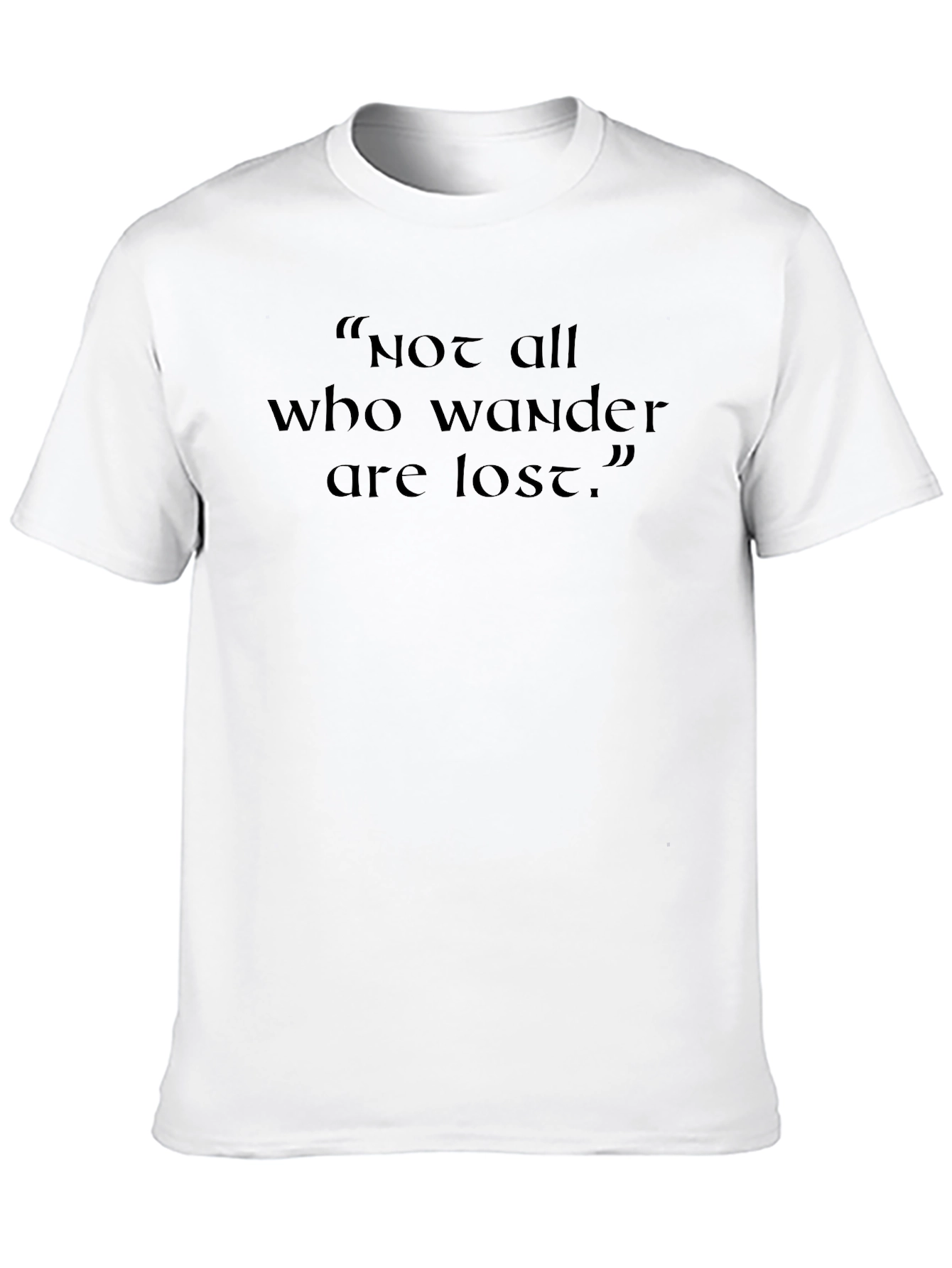 Black Not All Who Wander Are Lost T-Shirt view 10