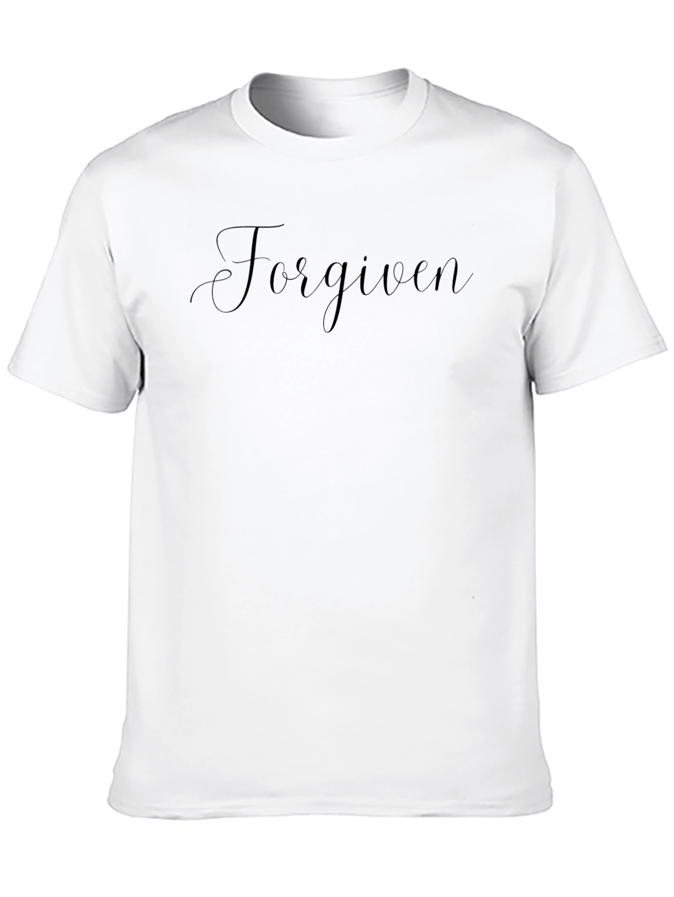 Black Forgiven Black Graphic Tee - Soft Cotton Blend view 10