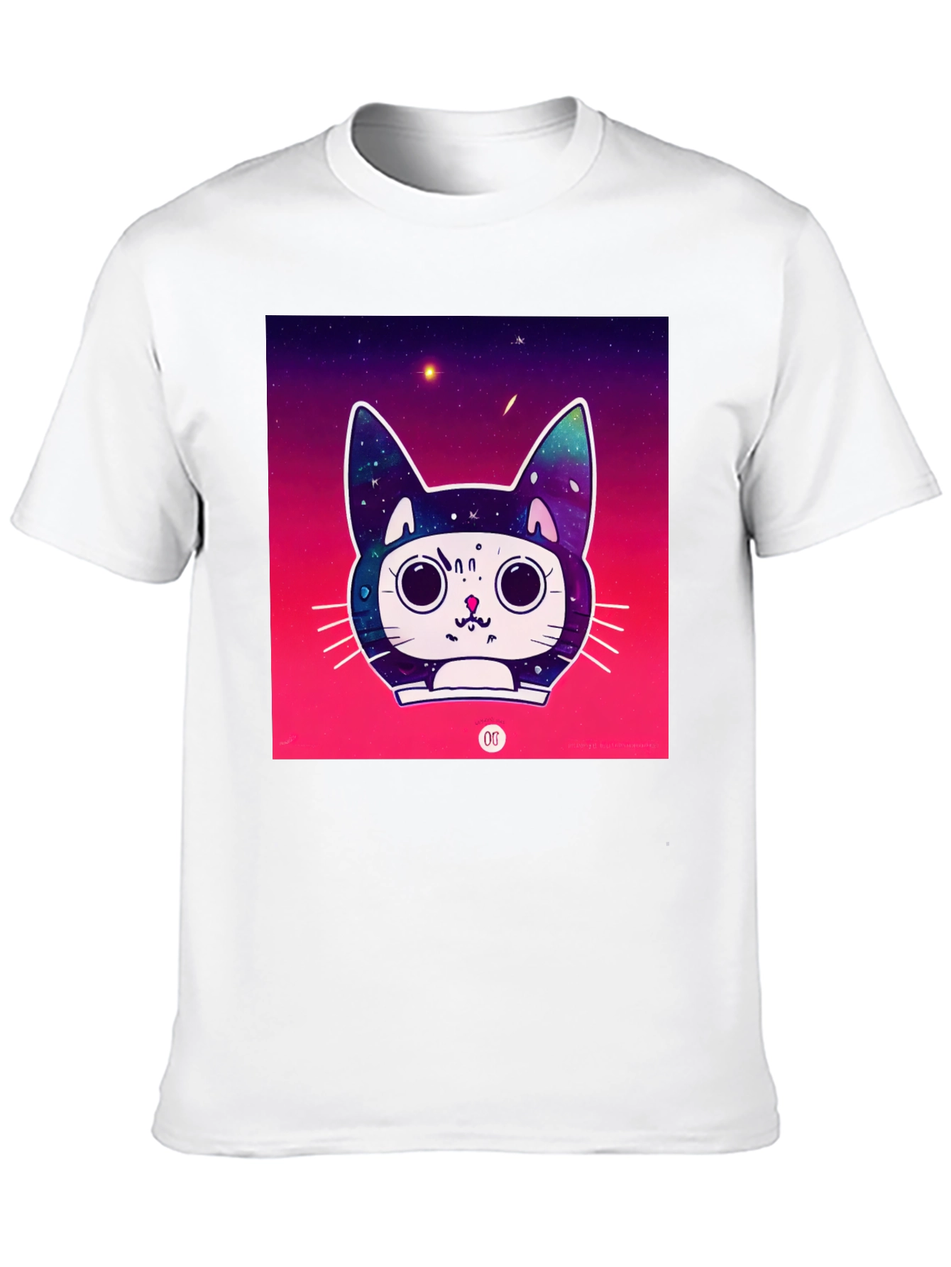 Black Space Cat Tee view 10