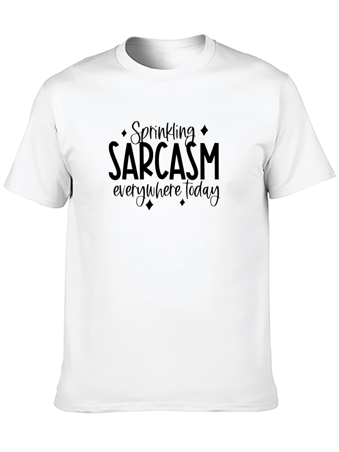 Black Sarcasm T-Shirt - Humor Tee - Black Cotton view 10