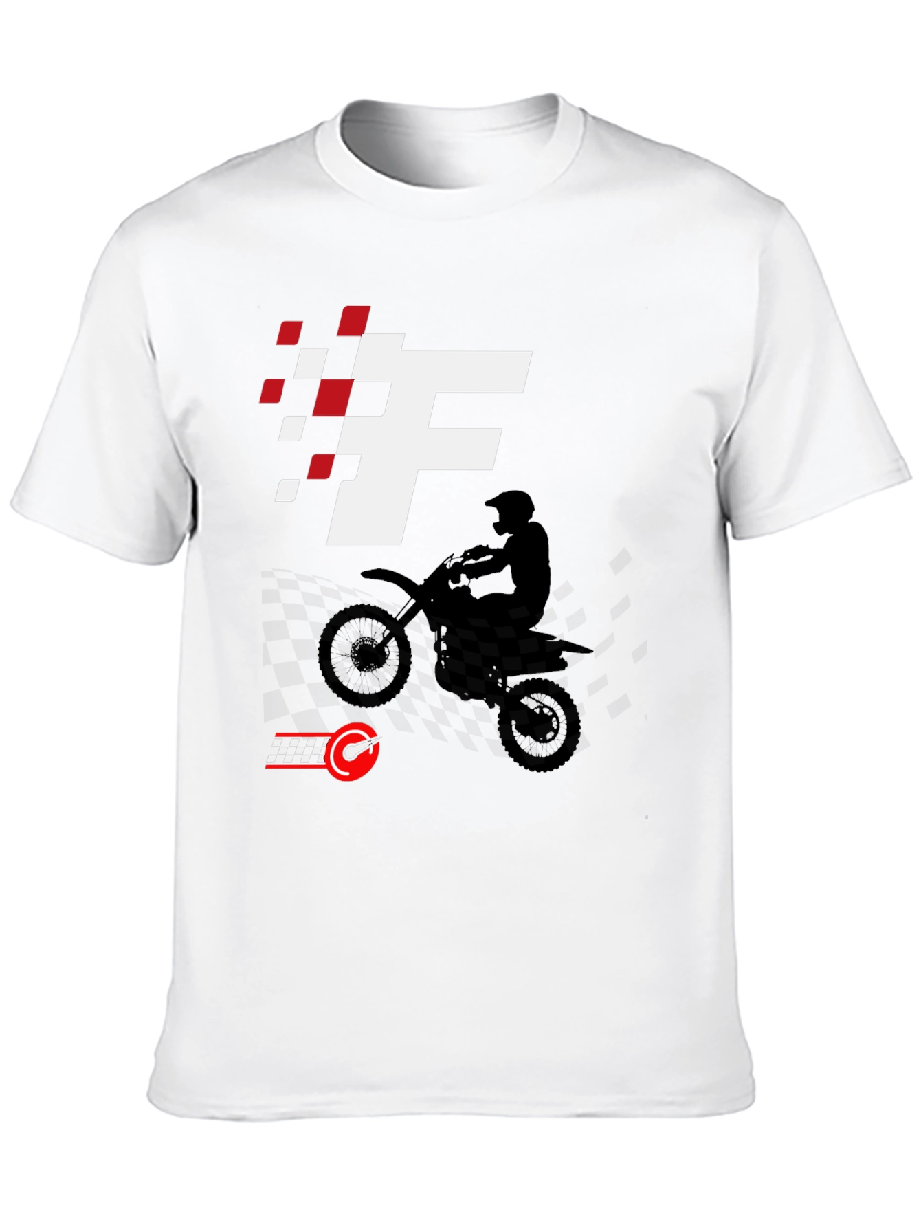 Black Motocross Rider Graphic Tee - Race Ready Style view 10