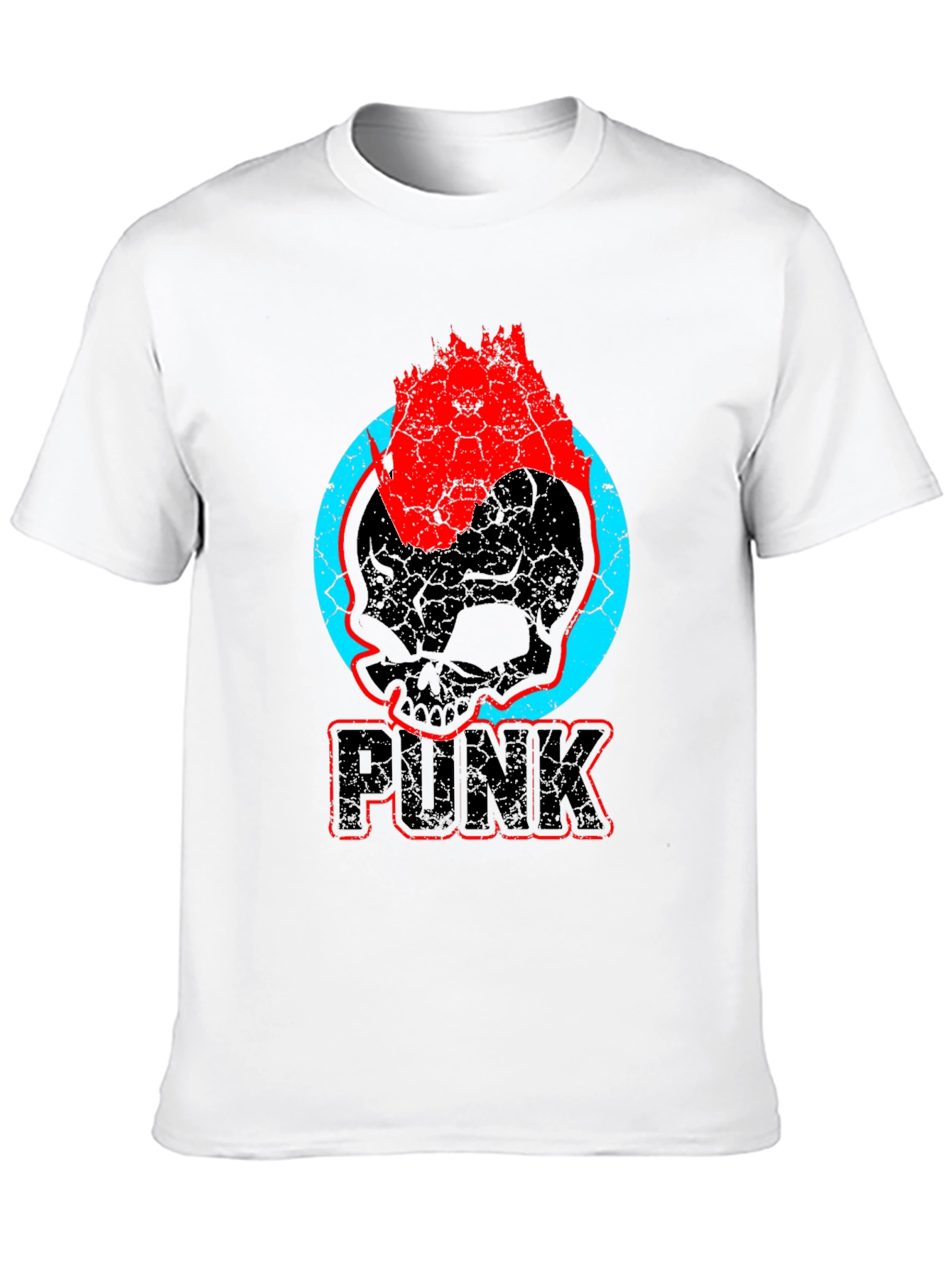 Black Punk Skull Graphic T-Shirt - Bold & Edgy Design view 10