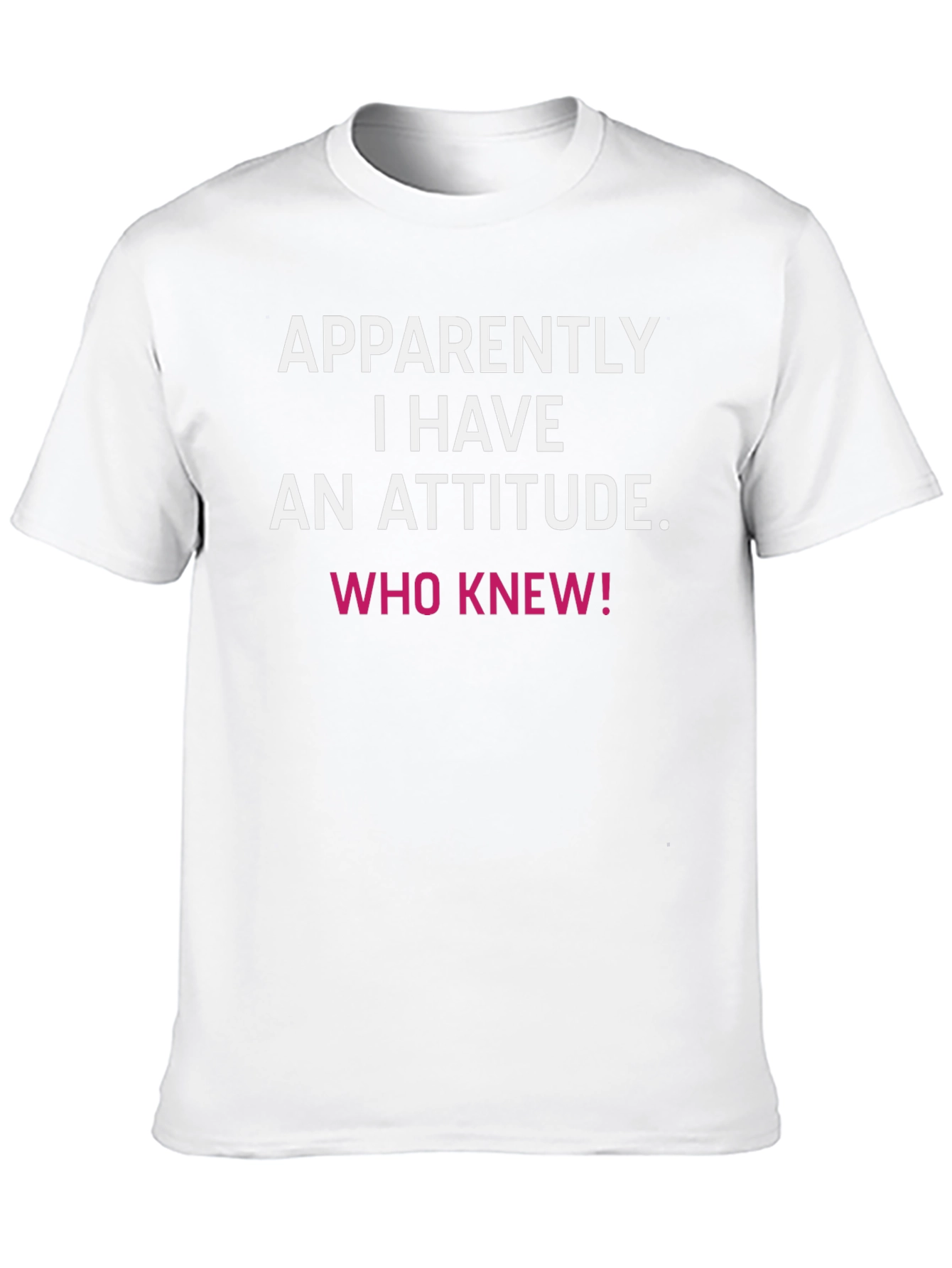 Black Attitude T-Shirt - Sarcastic Funny Tee view 10