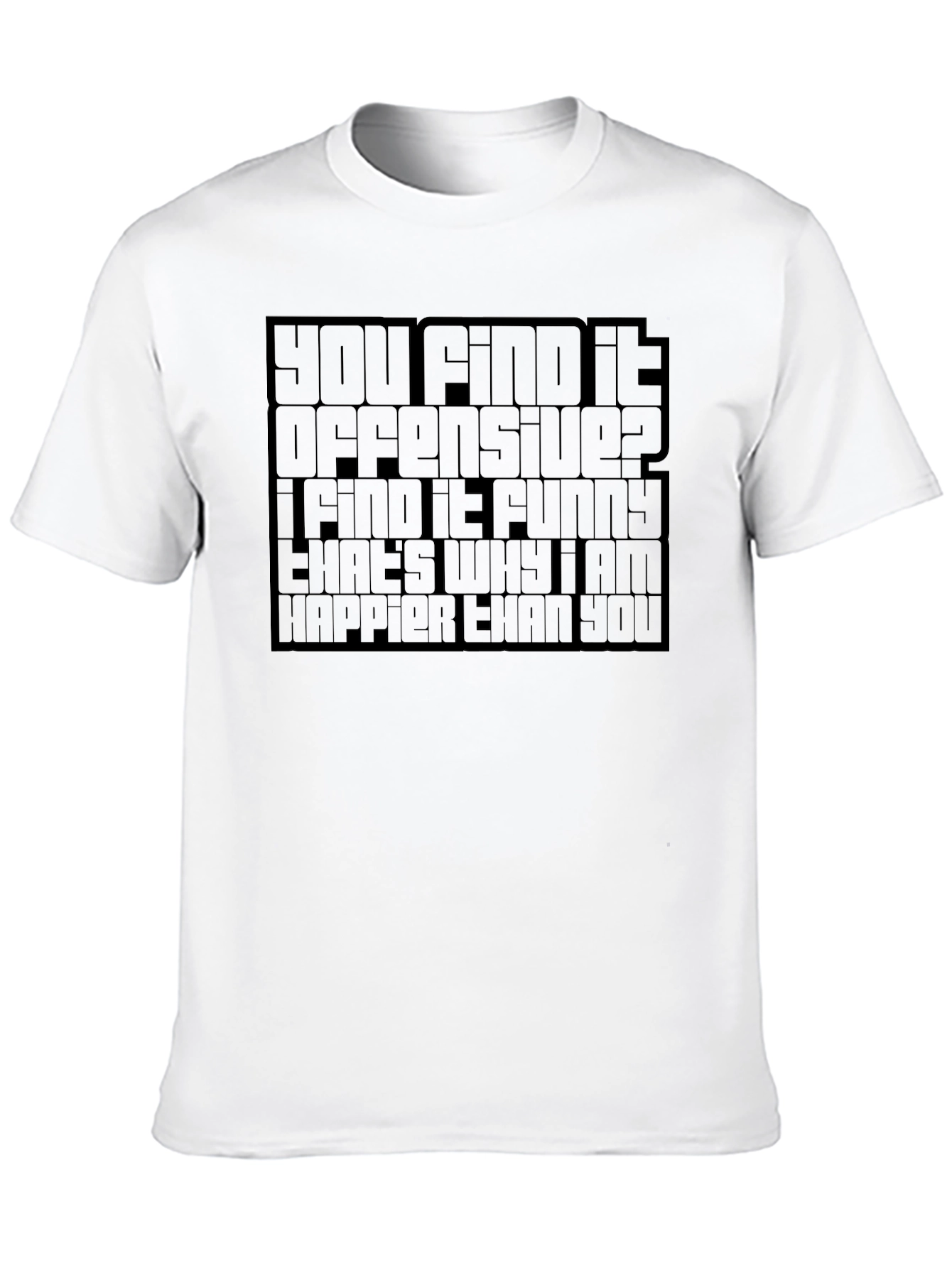 Black Offensive Humor Graphic T-Shirt view 10