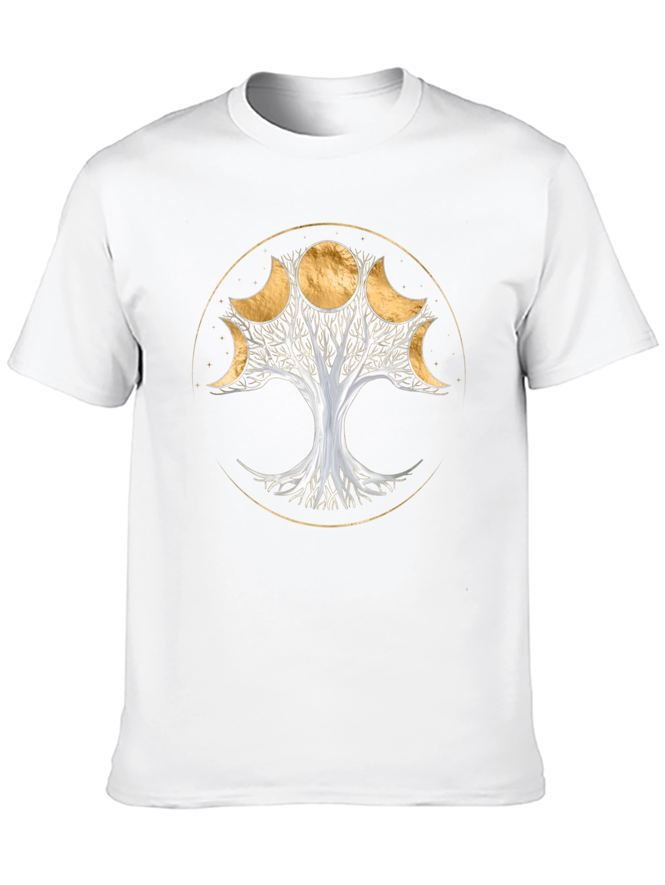 Black Moon Phase Tree T-Shirt - Spiritual Design view 10