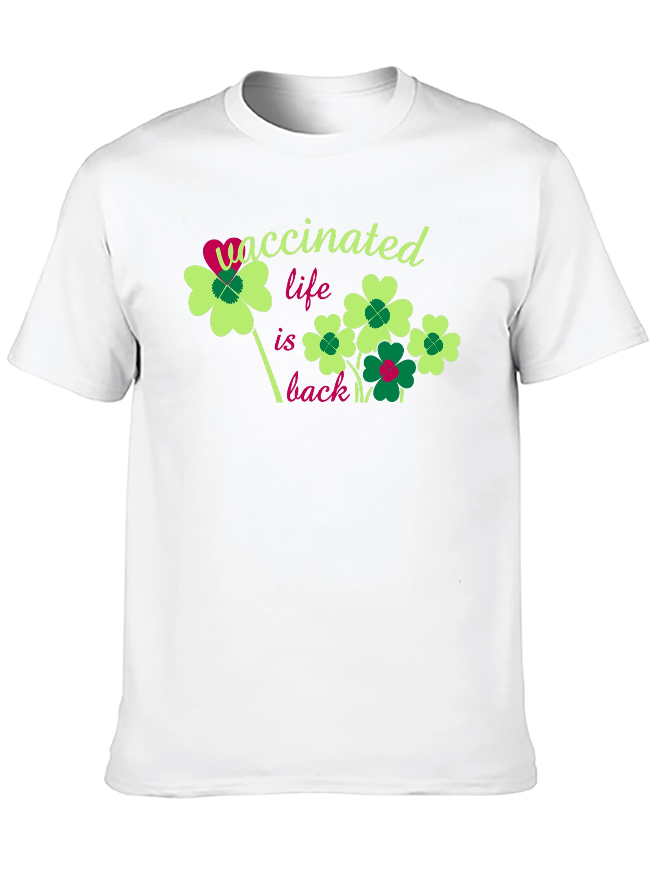 Black Vaccinated Life is Back T-Shirt view 10