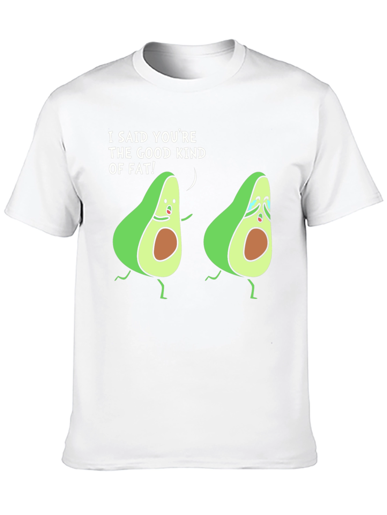 Black Avocado Humor Black T-Shirt Good Kind Of Fat view 10