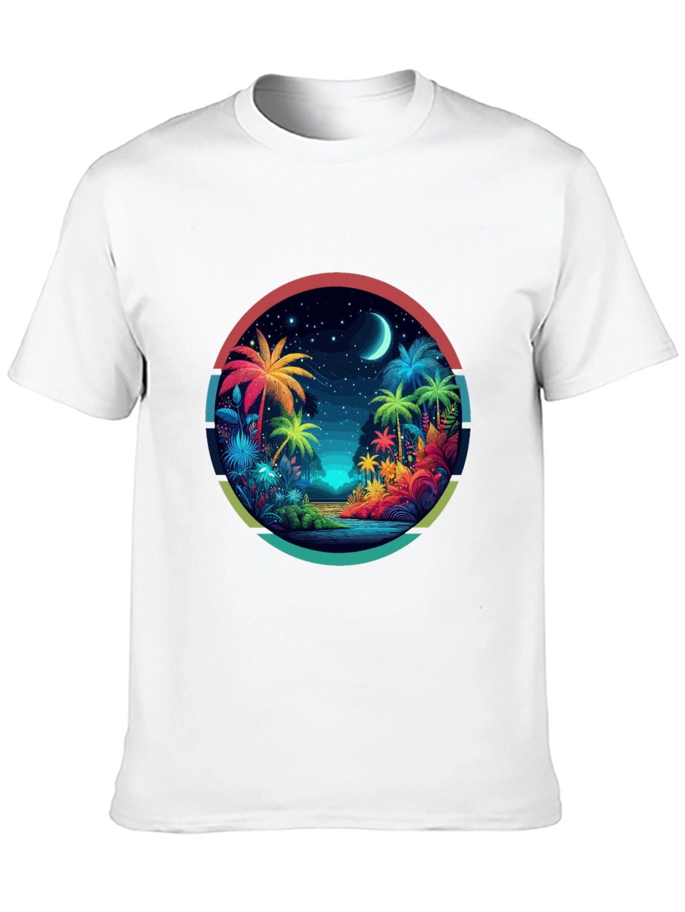 Black Tropical Palms Graphic Tee - Island Vibes view 10