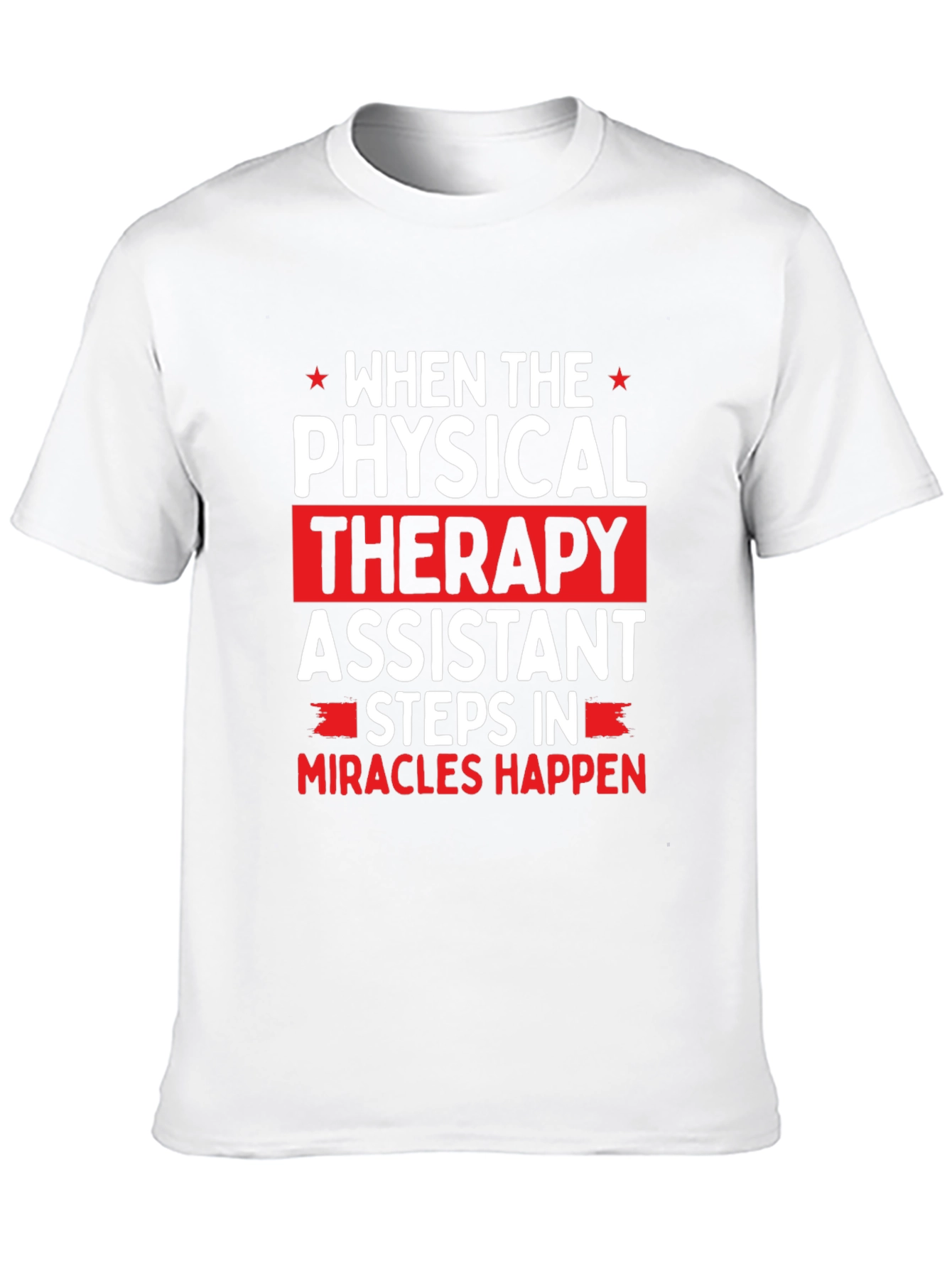 Black Physical Therapy Assistant Graphic T-Shirt view 10
