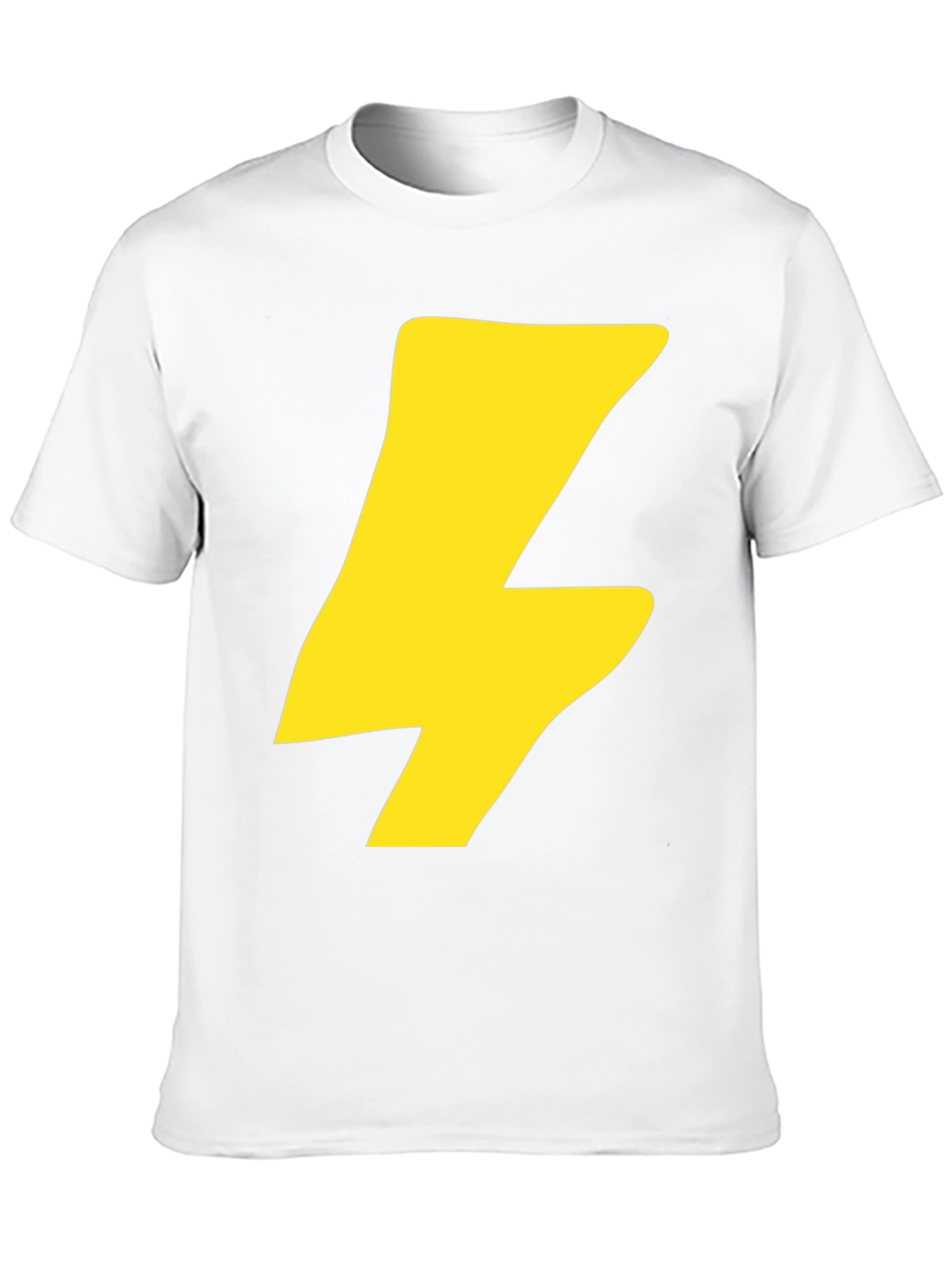 Black Flash Bolt Graphic Tee - Black Cotton Crew Neck T-Shirt view 10