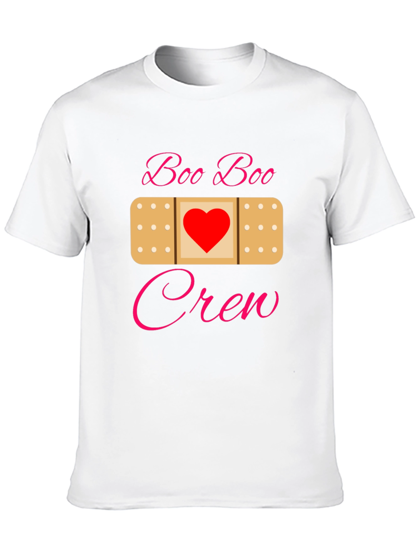Black Boo Boo Crew Bandage Heart T-Shirt view 10