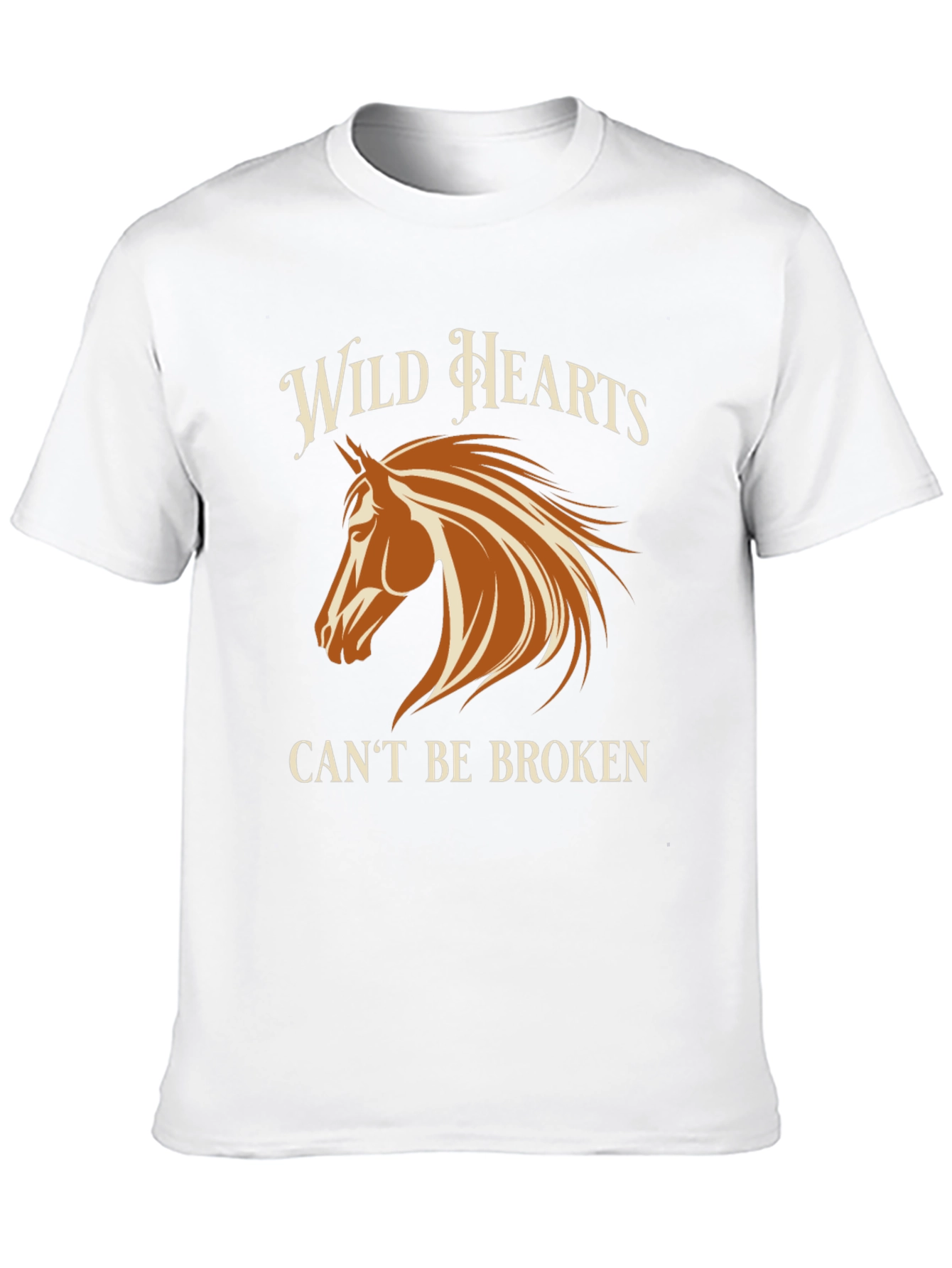 Black Wild Hearts Horse Graphic Black T-Shirt view 10