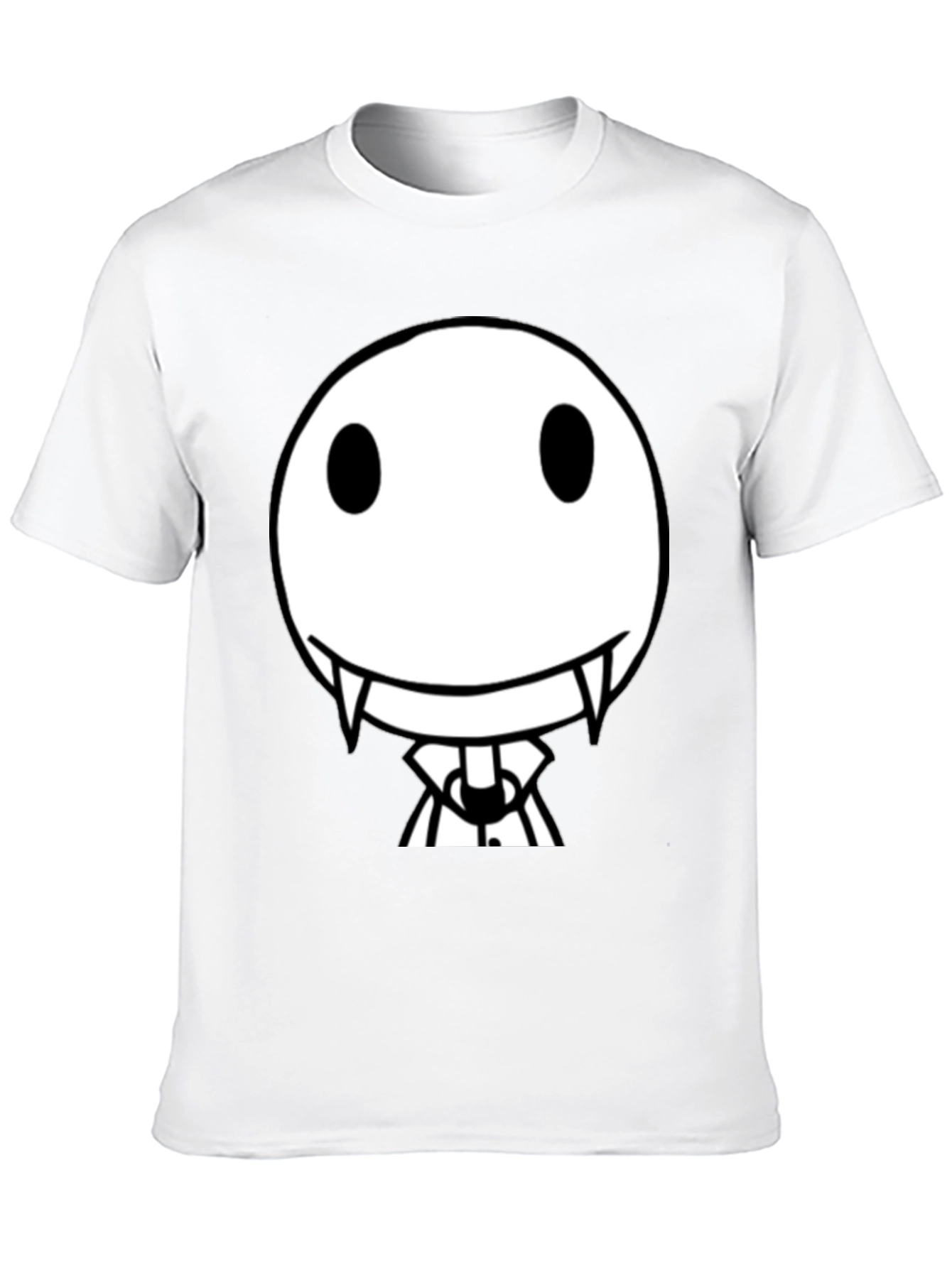Black Spooky Smile Black T-Shirt view 10