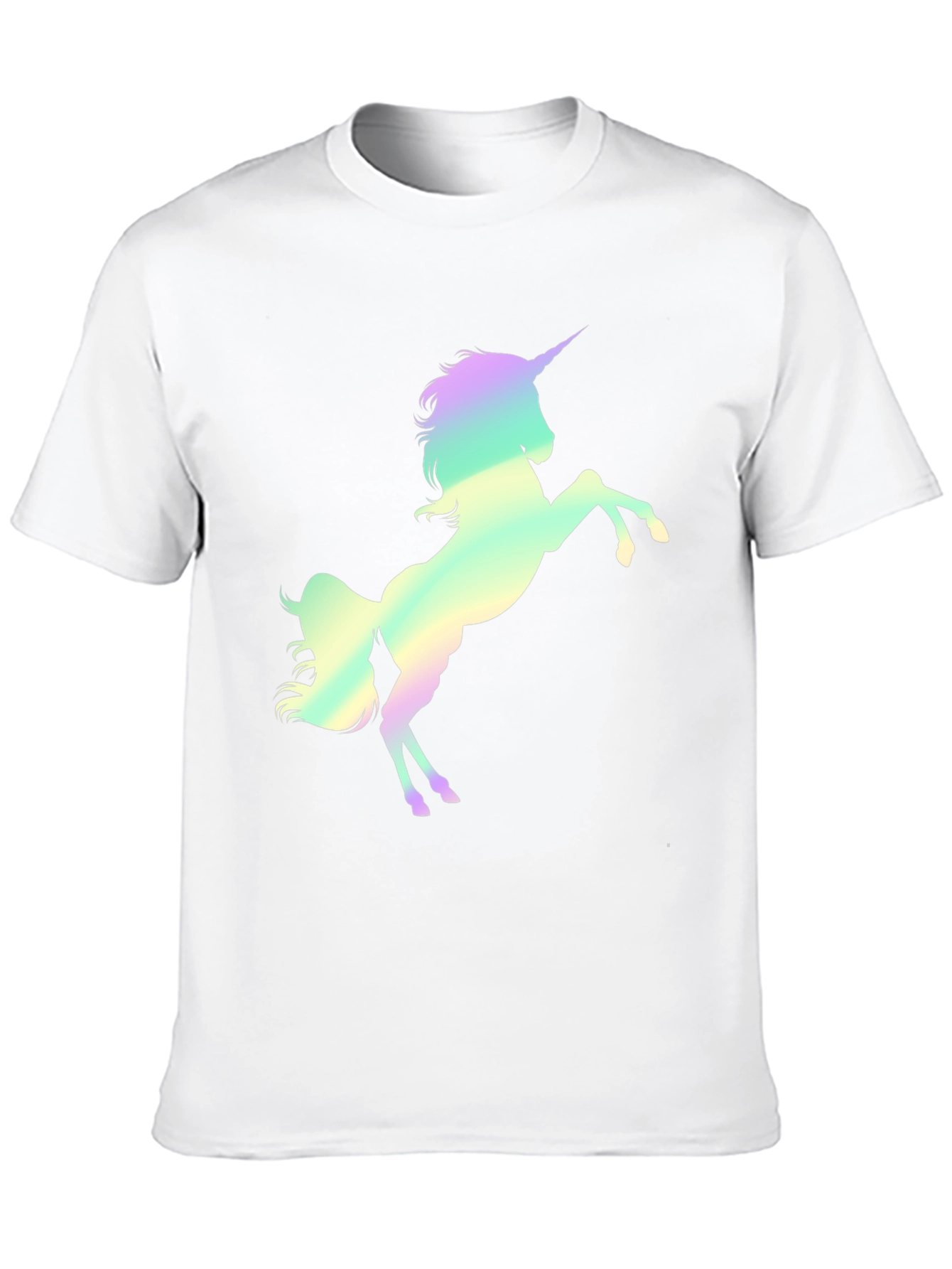 Black Unicorn Graphic Print Black T-Shirt view 10