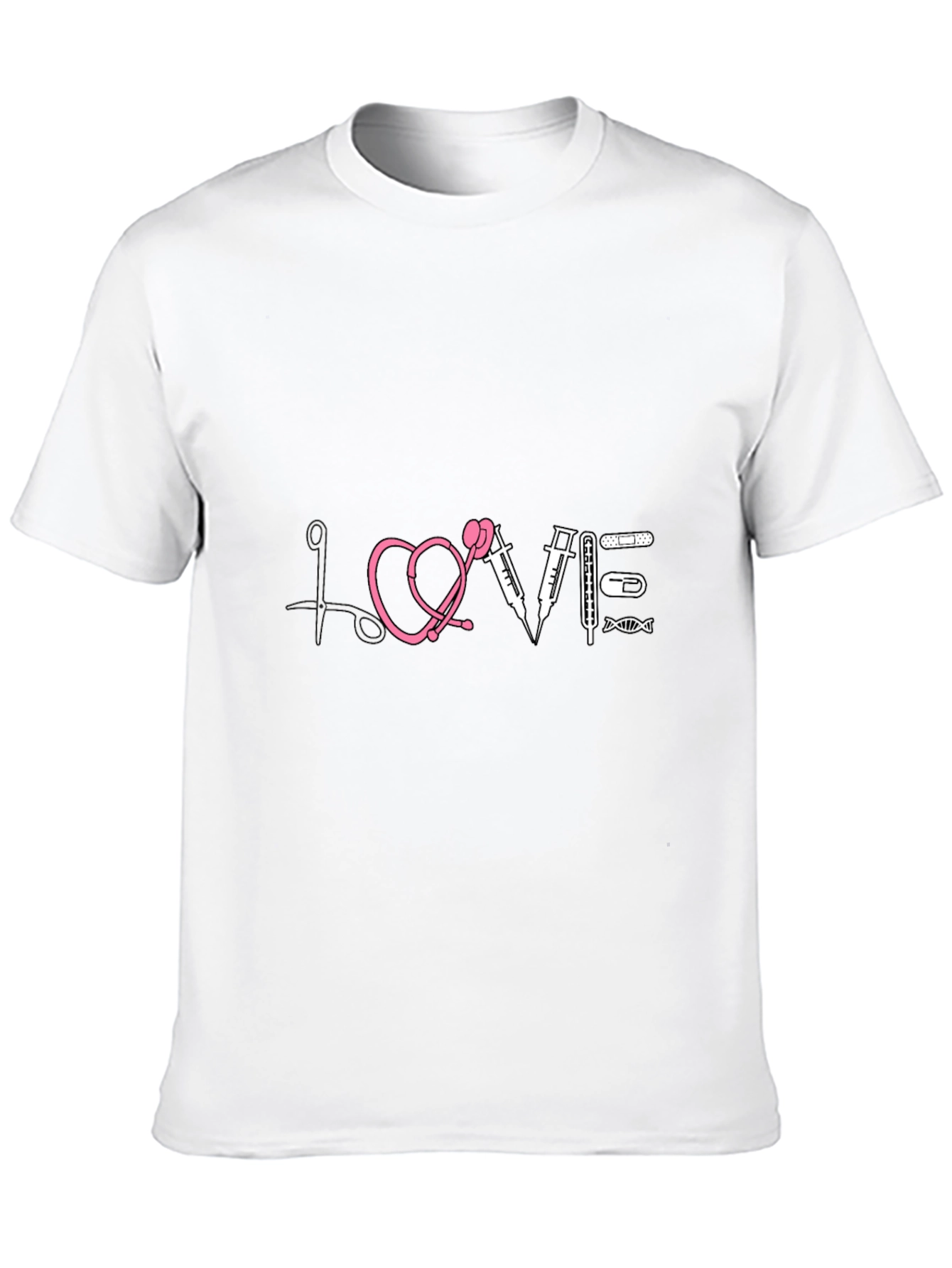 Black Nurse Love T-Shirt, Medical Gift view 10