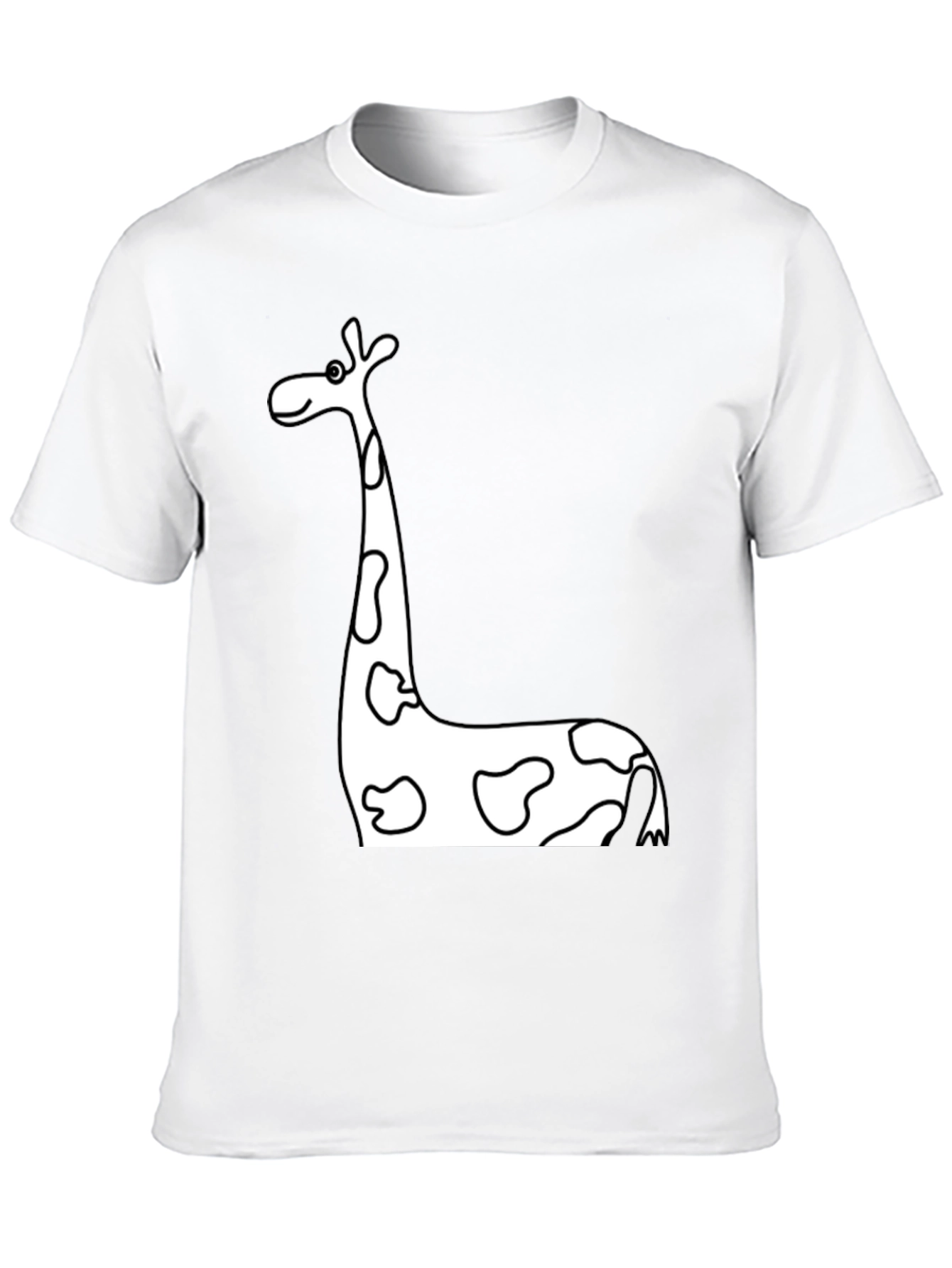 Black Black Giraffe Print T-Shirt view 10
