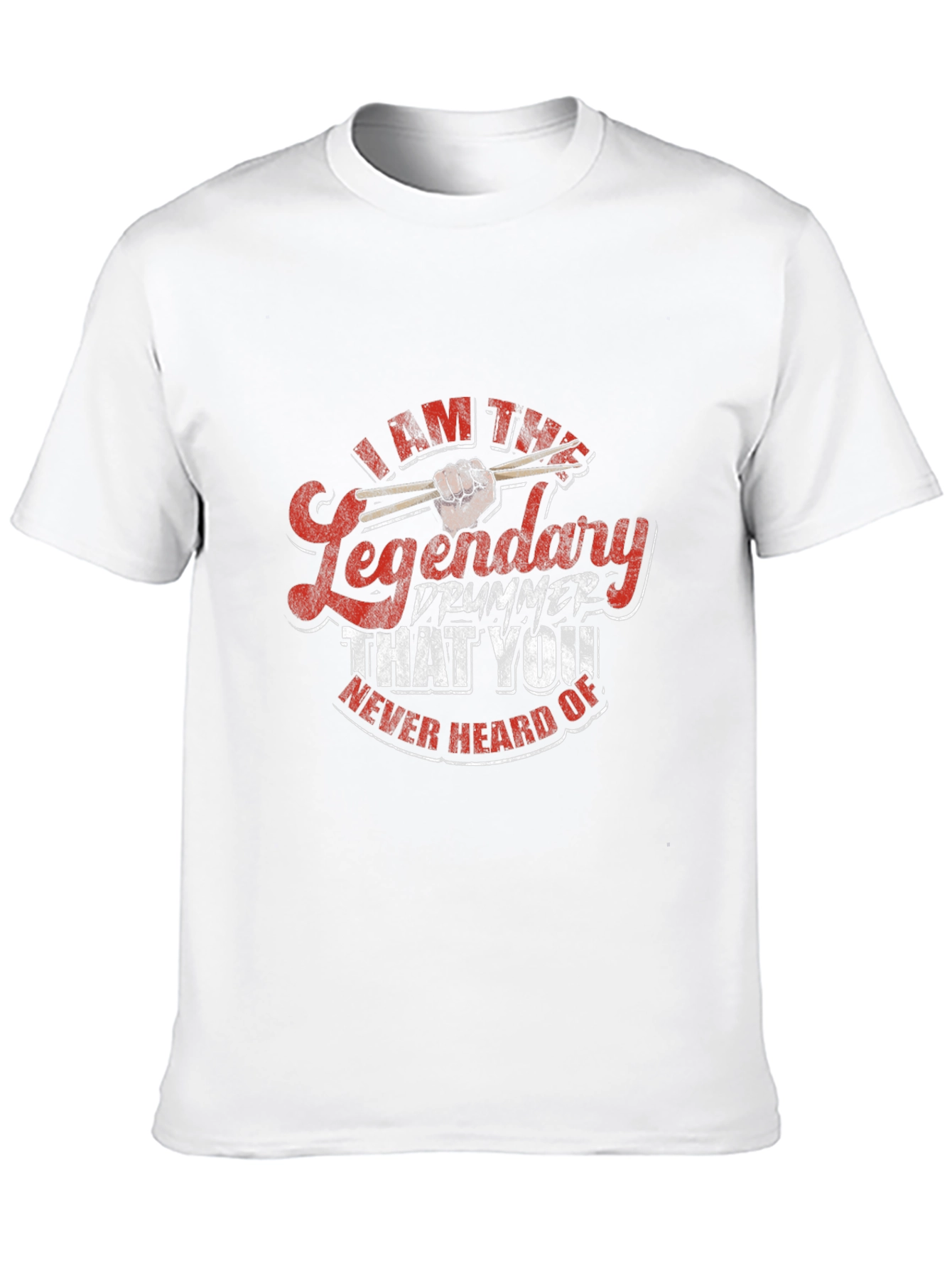 Black Legendary Drummer Graphic T-Shirt - Black Cotton Tee view 10
