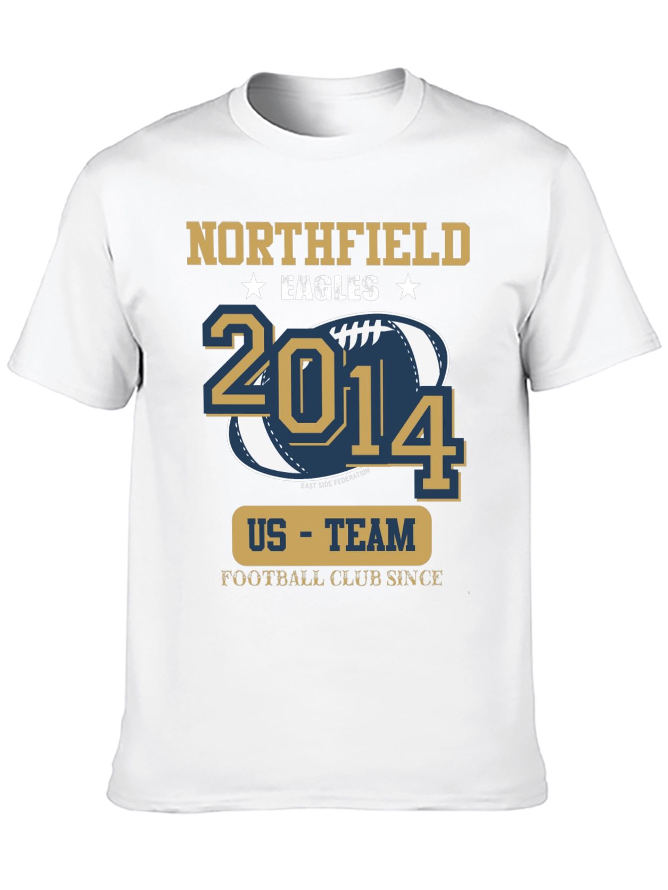 Black Northfield Eagles Football T-Shirt view 10