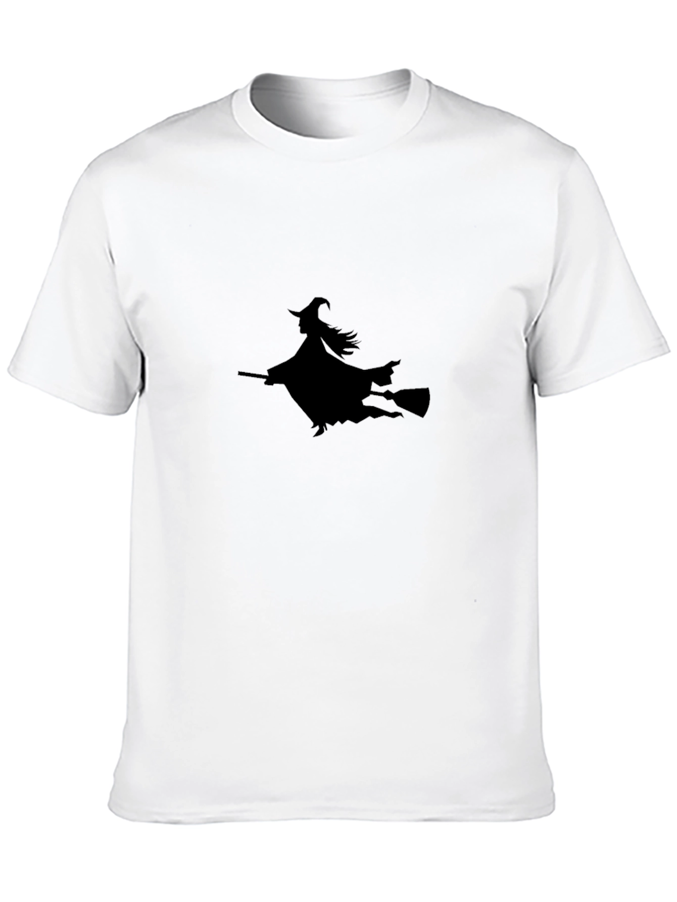 Black Witch Silhouette Black T-Shirt view 10