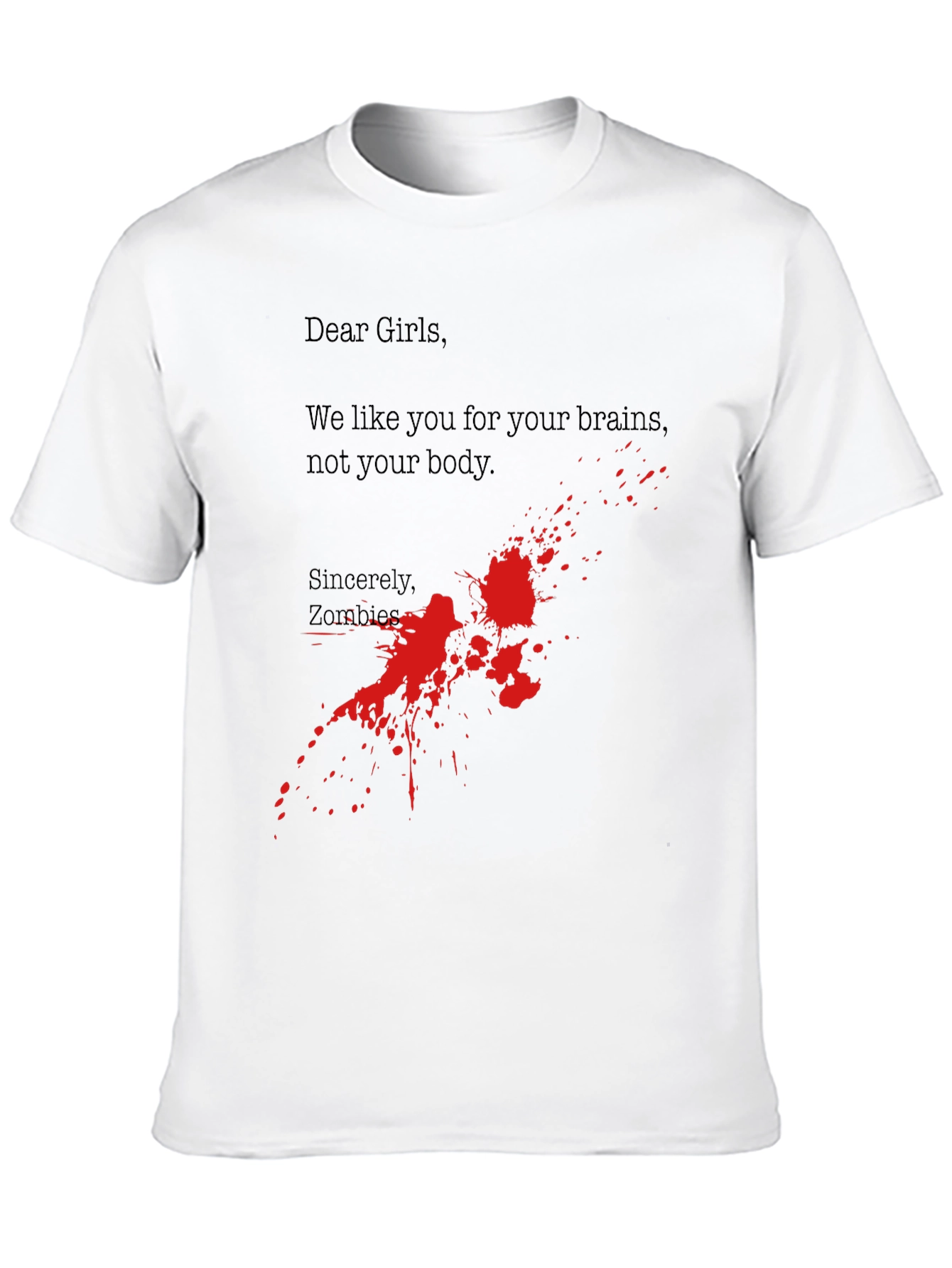 Black Zombie Brains T-Shirt - Funny Horror Tee view 10