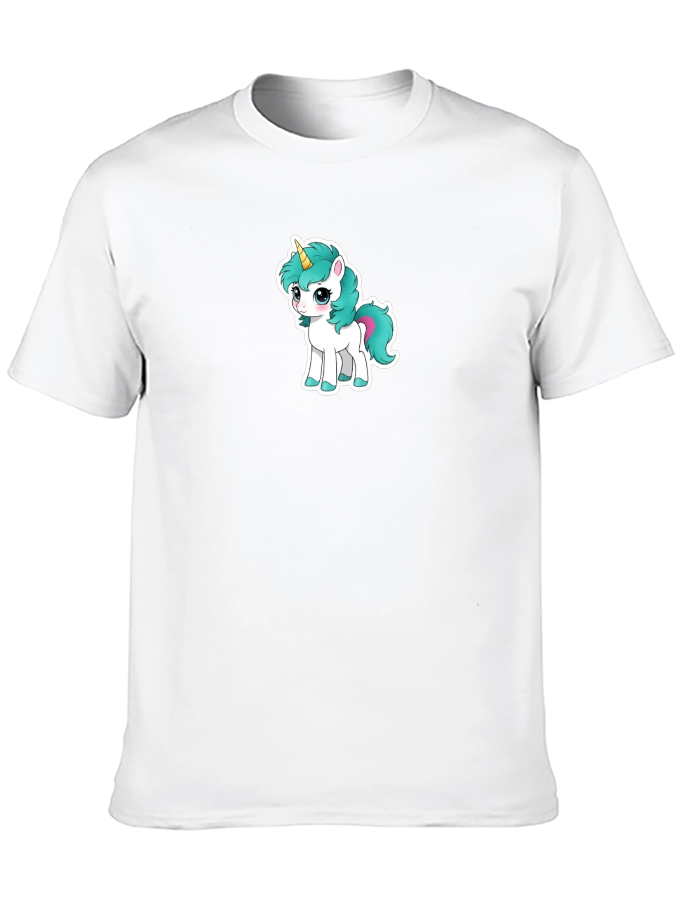 Black Cute Unicorn Graphic Tee - Black T-Shirt view 10