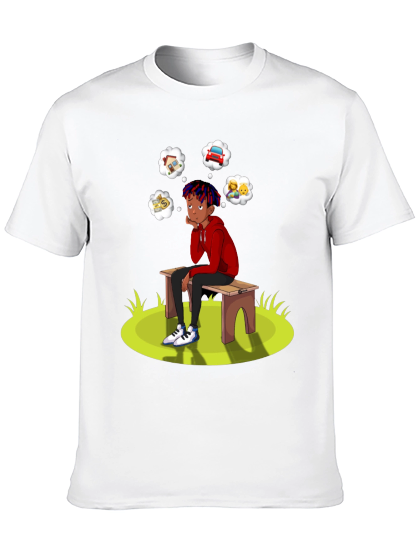 Black Dreamer T-Shirt Black Cotton Blend Unique Design view 10