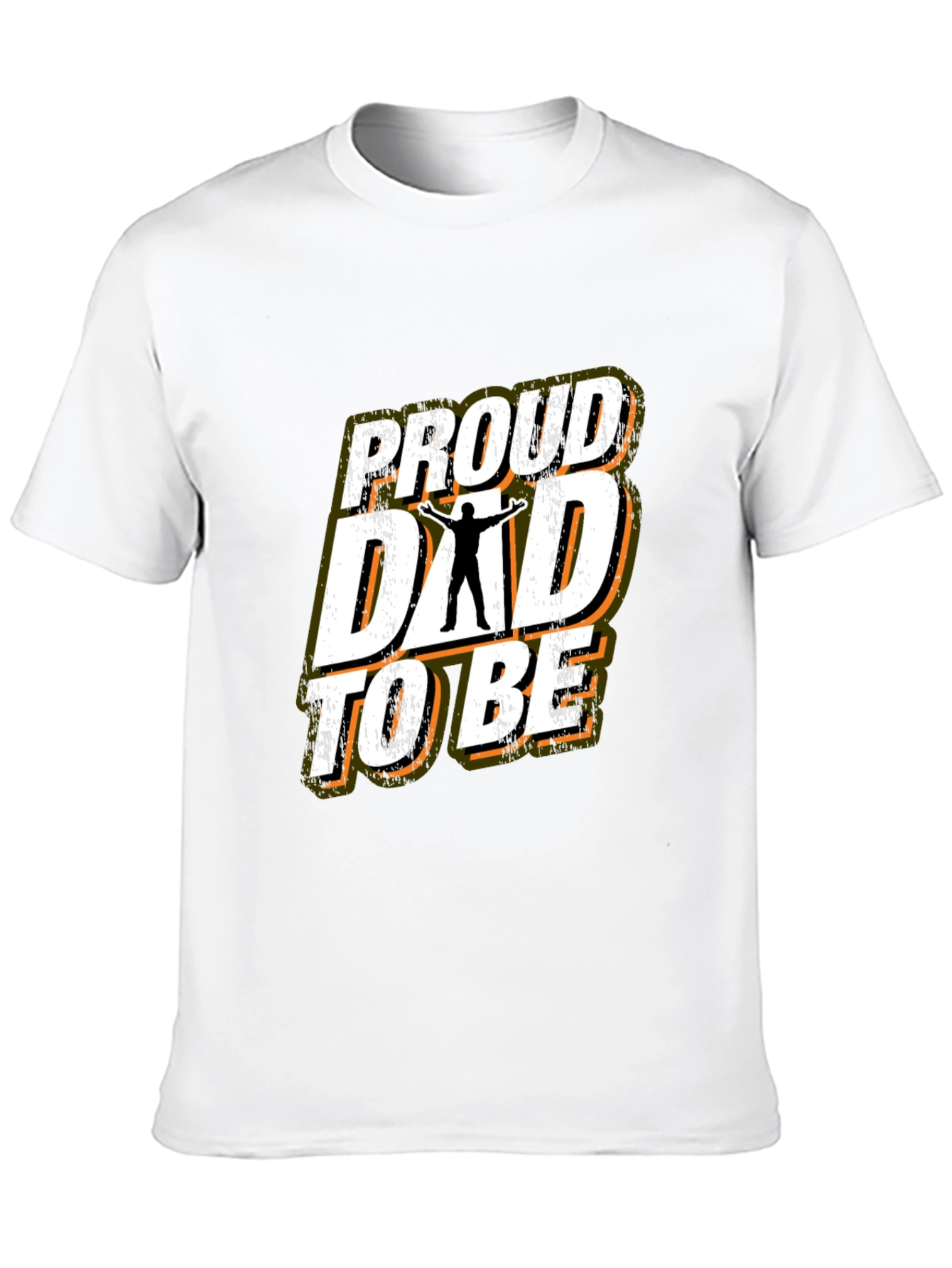 Black Proud Dad To Be Graphic Tee - Black view 10