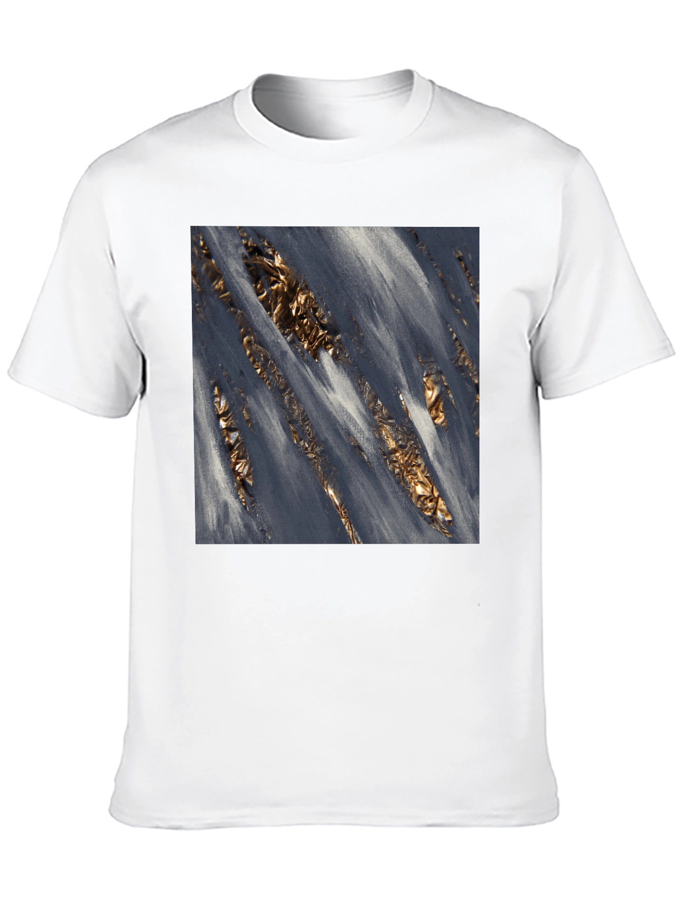 Black Abstract Art Black T-Shirt view 10