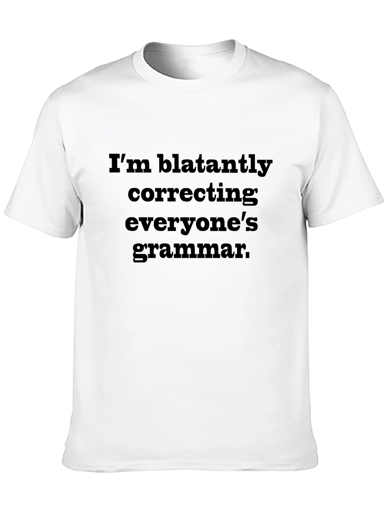 Black Grammar Police T-Shirt - Correcting Everyone's Grammar view 10