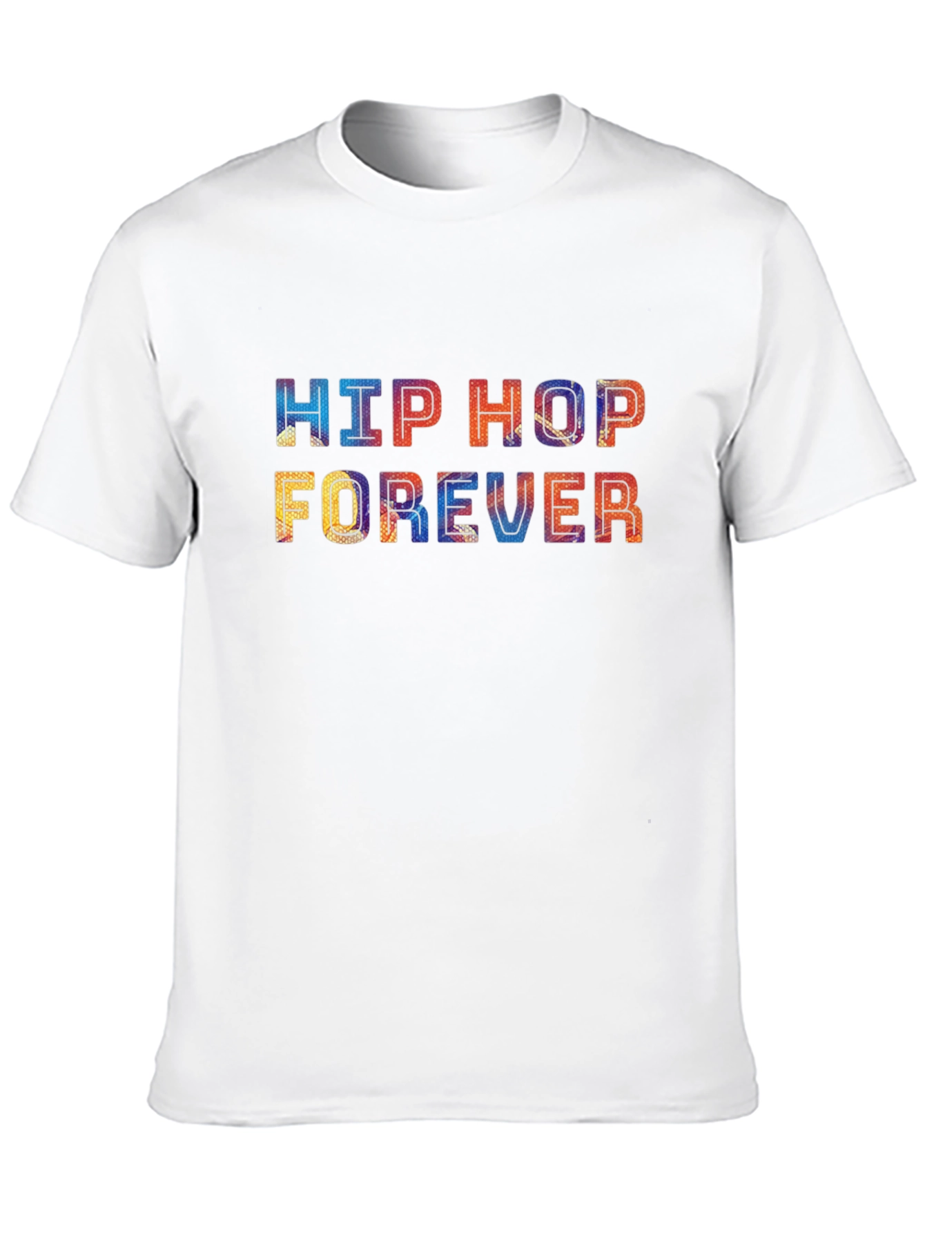 Black Hip Hop Forever Graphic Print T-Shirt view 10