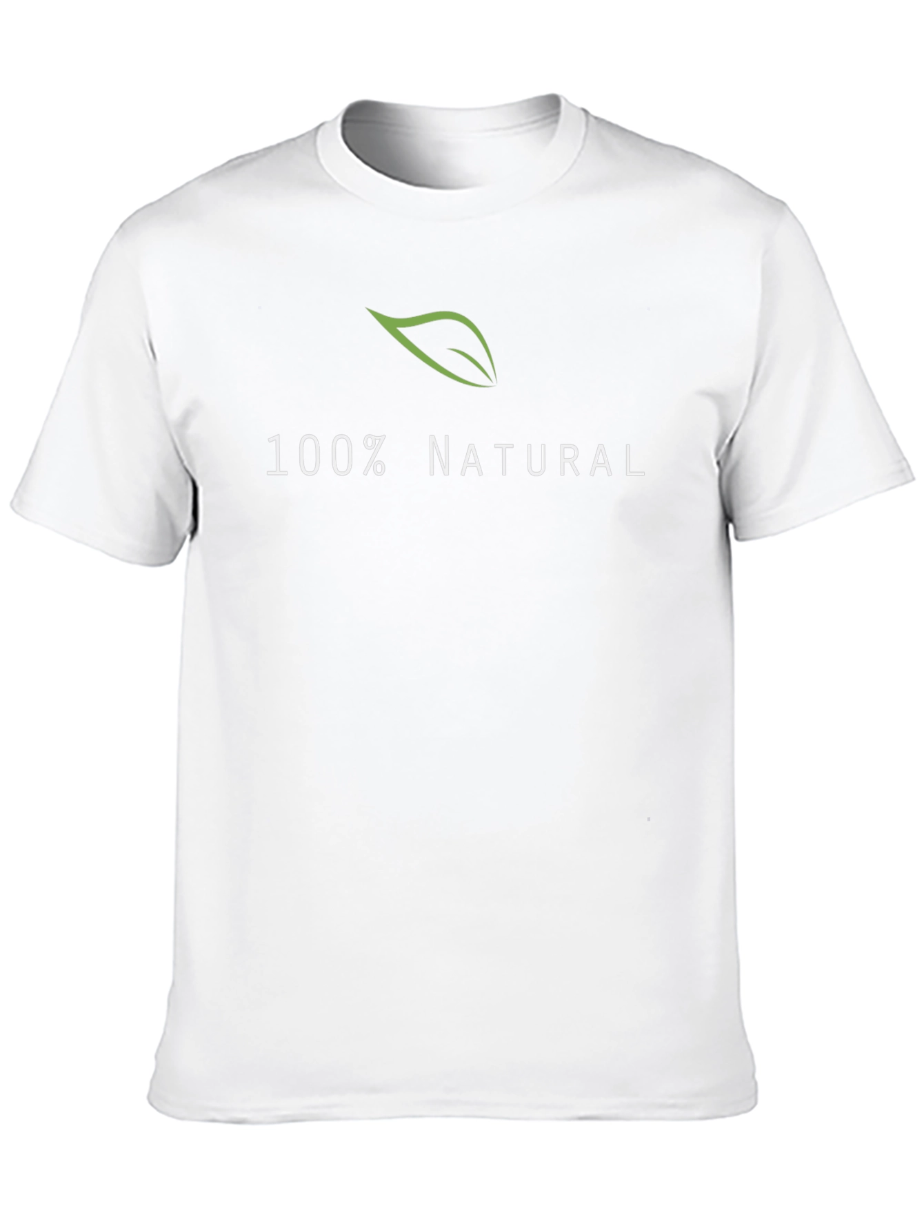 100% Natural Black Cotton T-Shirt - 10