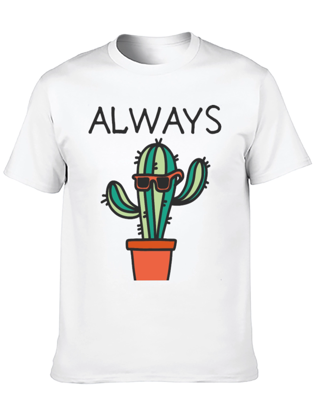 Black Cool Cactus T-Shirt view 10