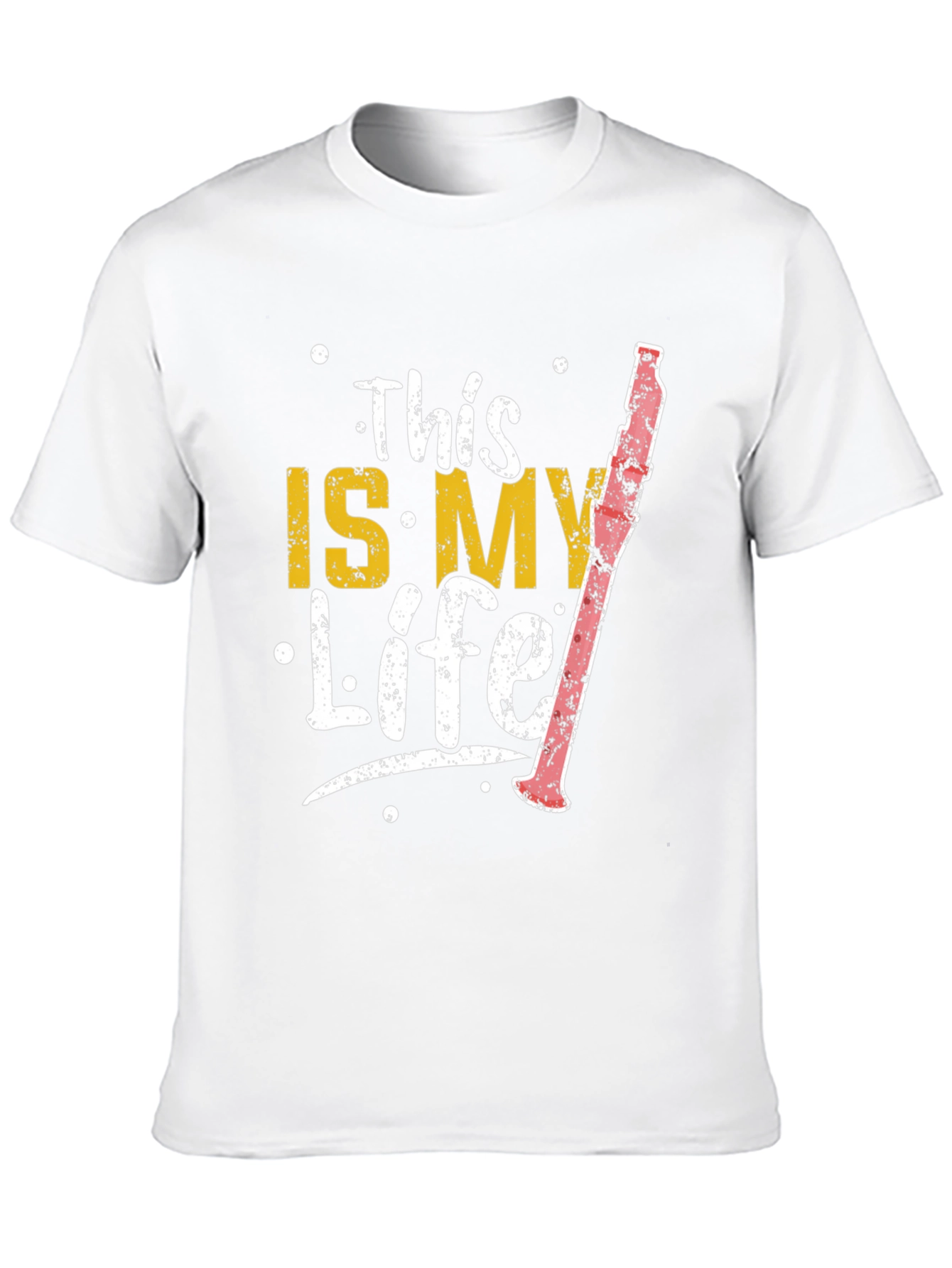 Black This Is My Life Clarinet Player Black T-Shirt view 10