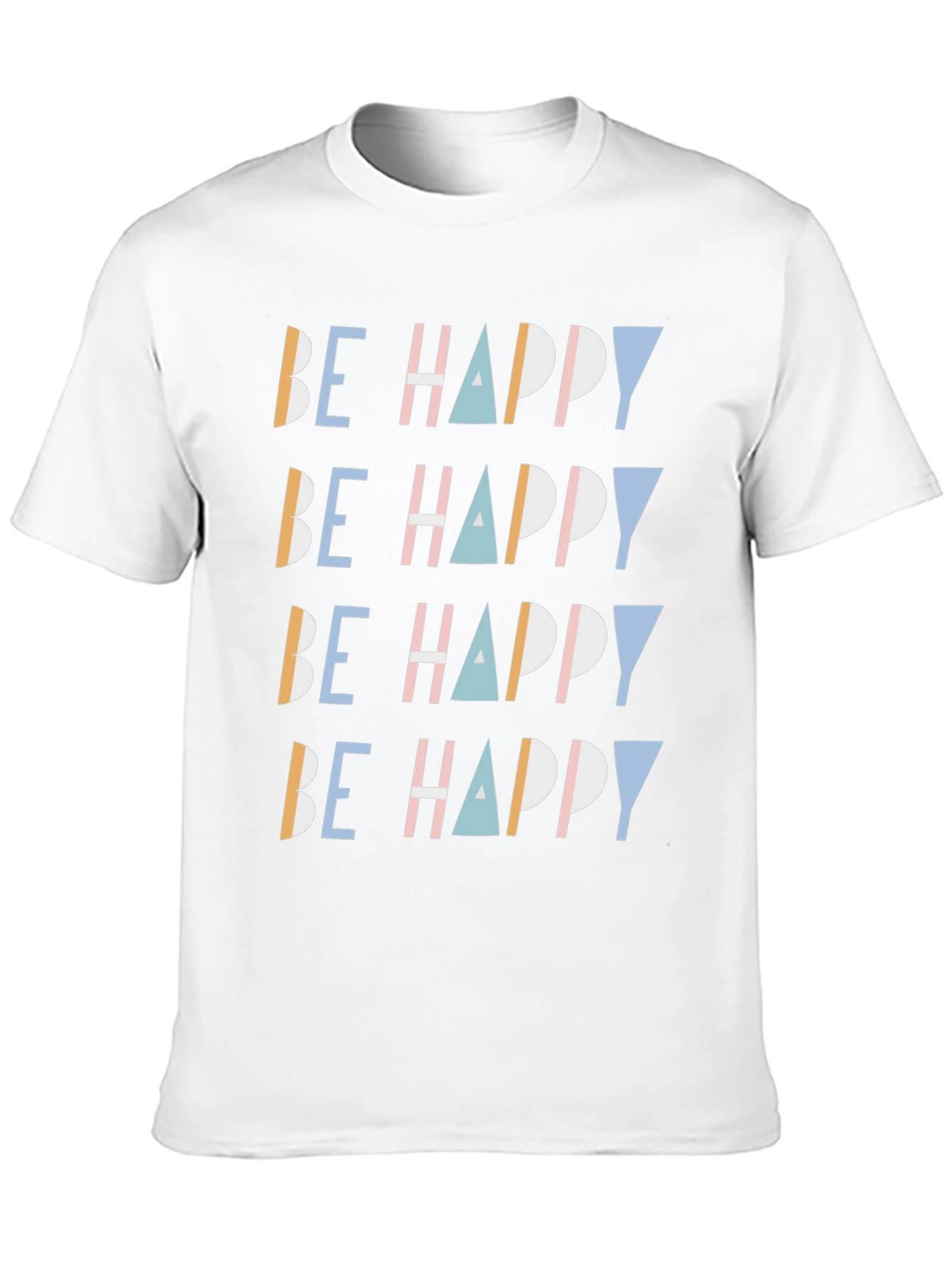 Black Be Happy Graphic Print Tee - Stylish Comfort view 10
