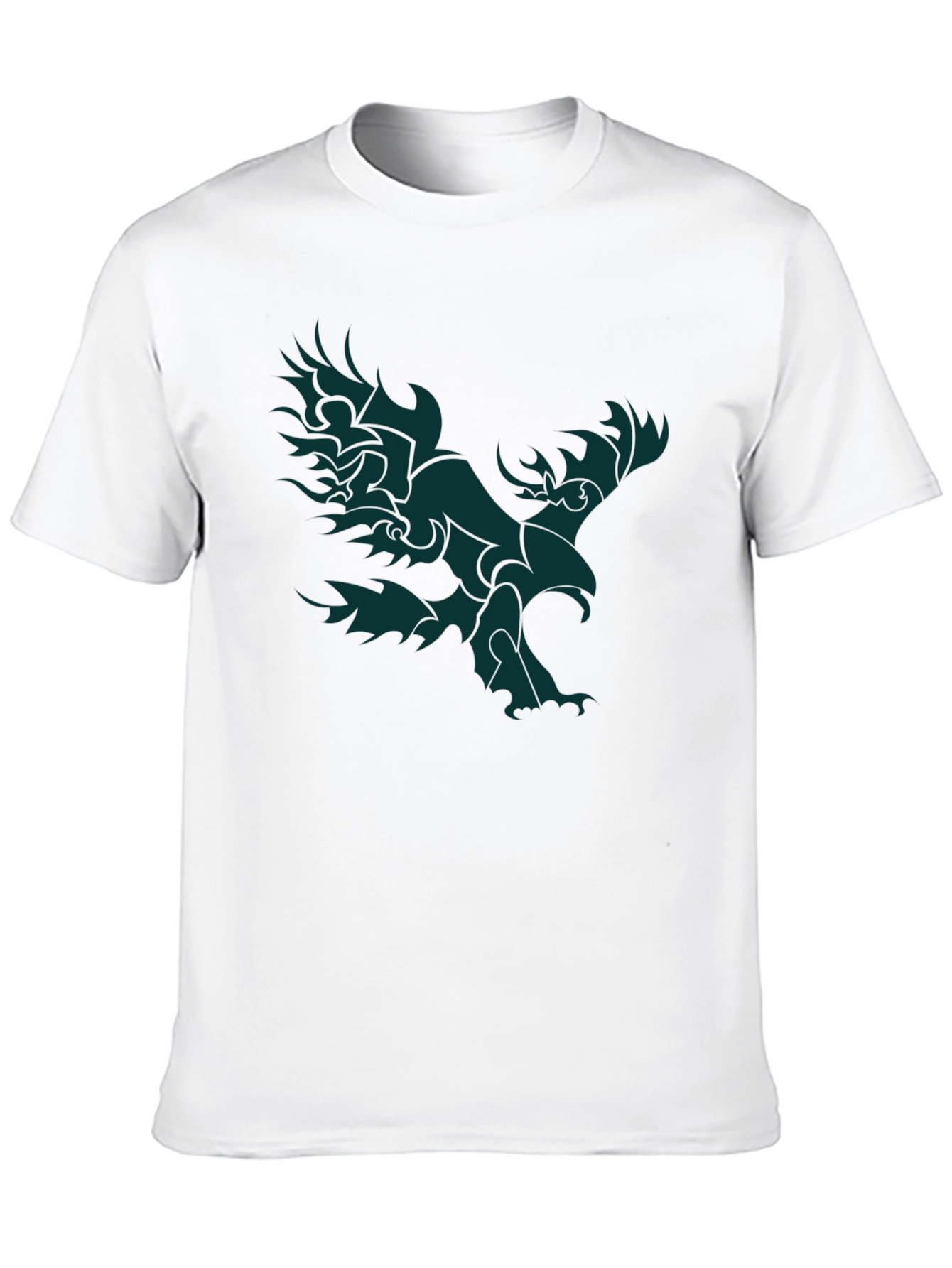 Black Black Eagle Graphic Tee - Men's Stylish Casual Top view 10