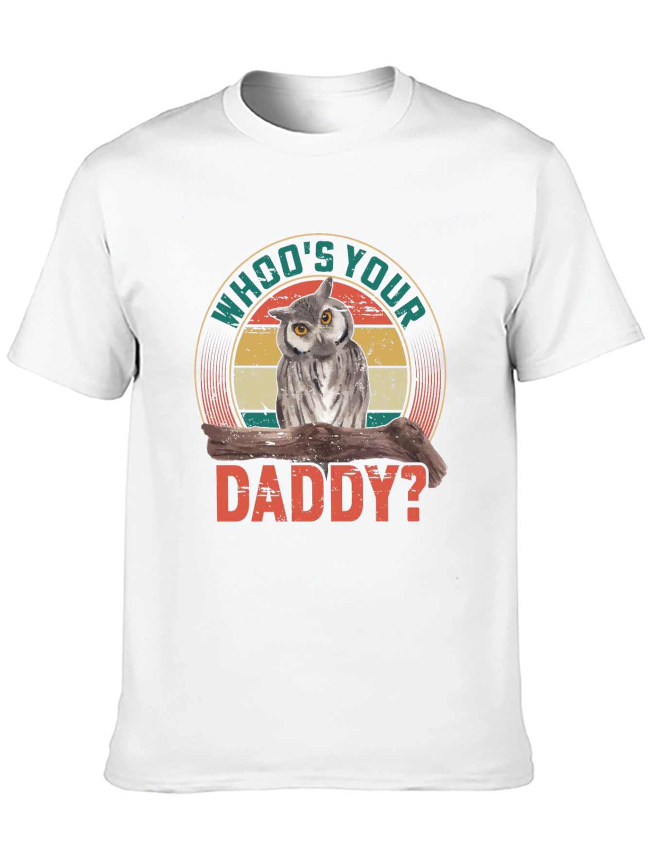 Black Who's Your Daddy Owl Graphic Tee - Vintage Style view 10