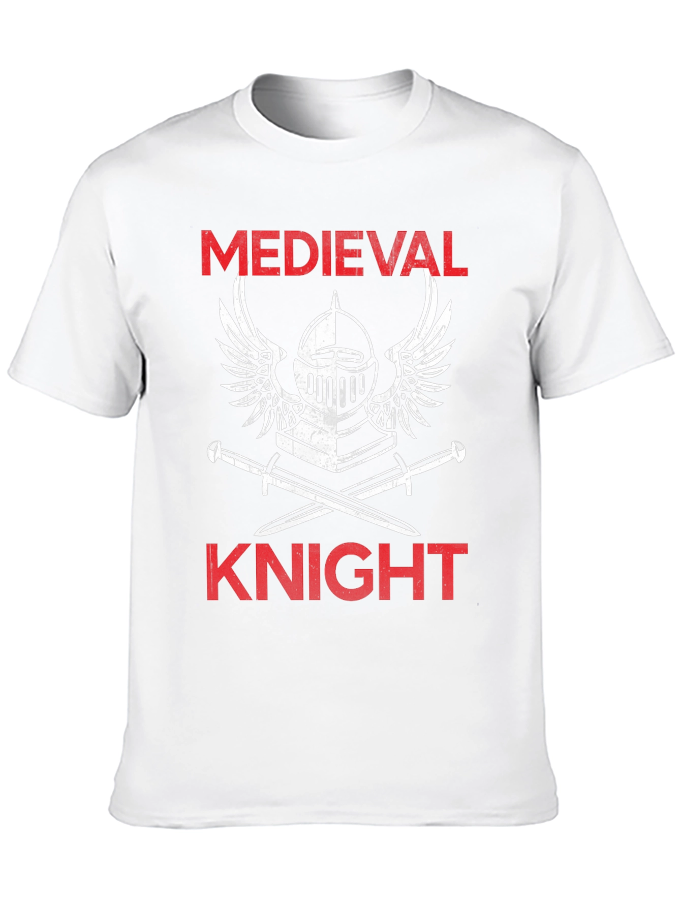 Black Medieval Knight T-Shirt - Black Graphic Tee view 10