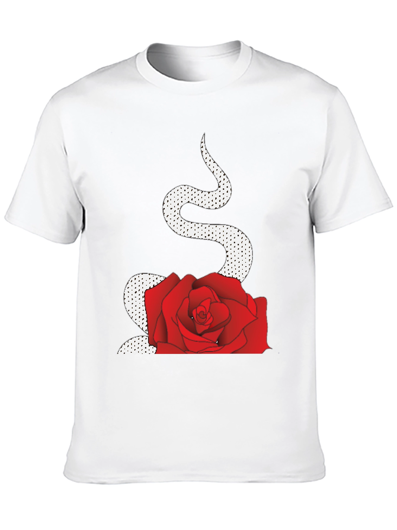 Black Snake and Rose Graphic Tee view 10