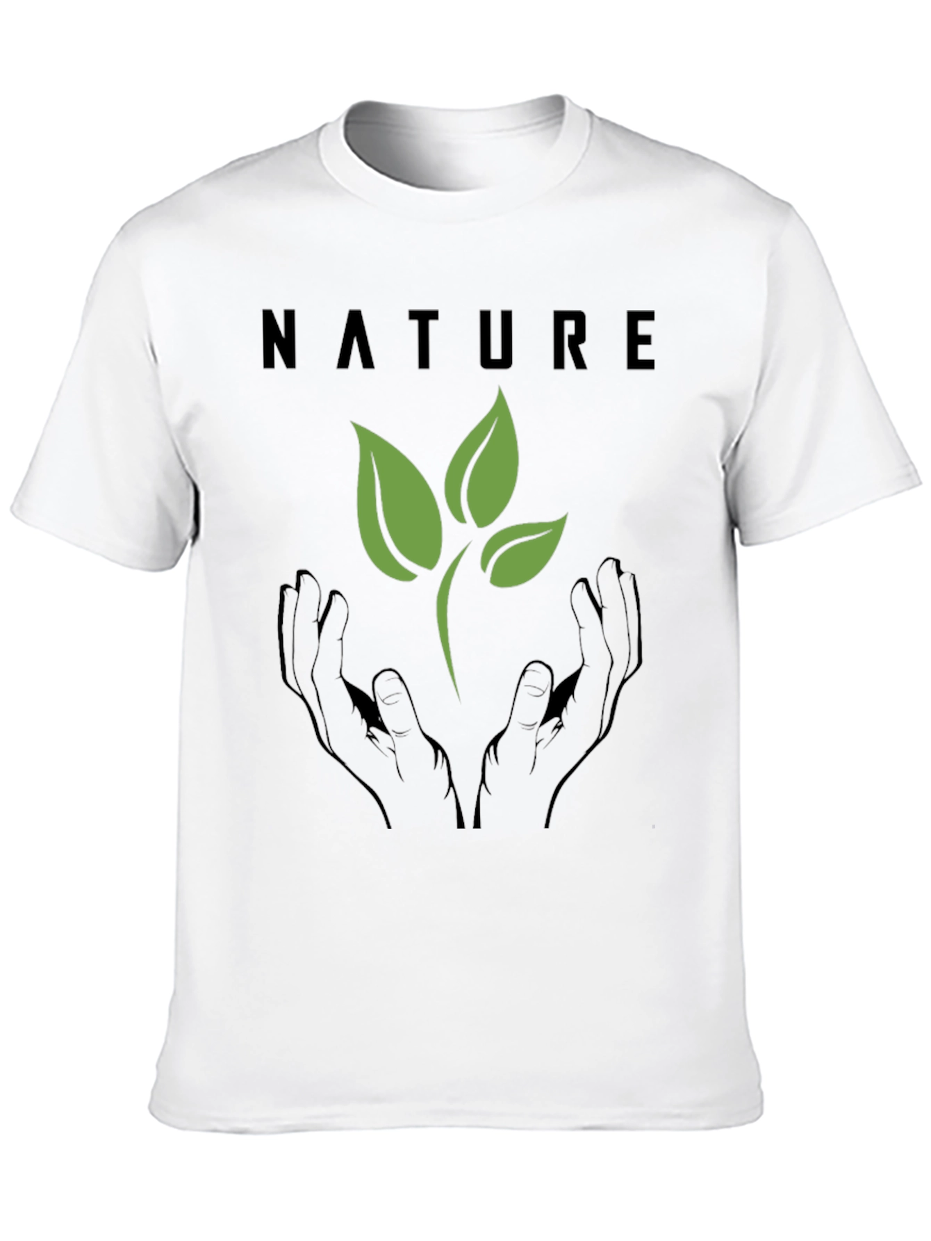 Black Nature Graphic Tee - Eco Friendly Design view 10