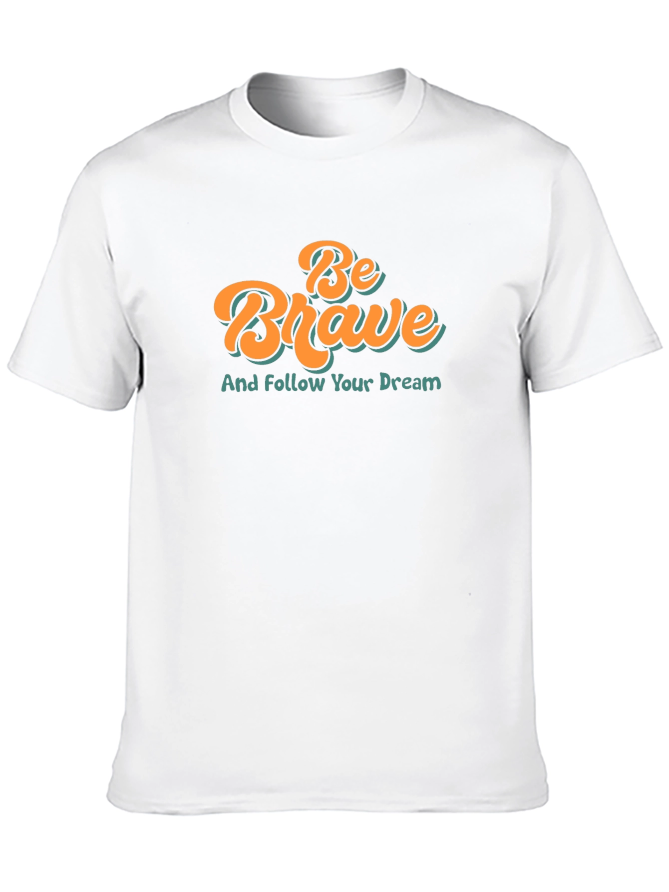 Black Be Brave Graphic Tee - Motivational Shirt view 10