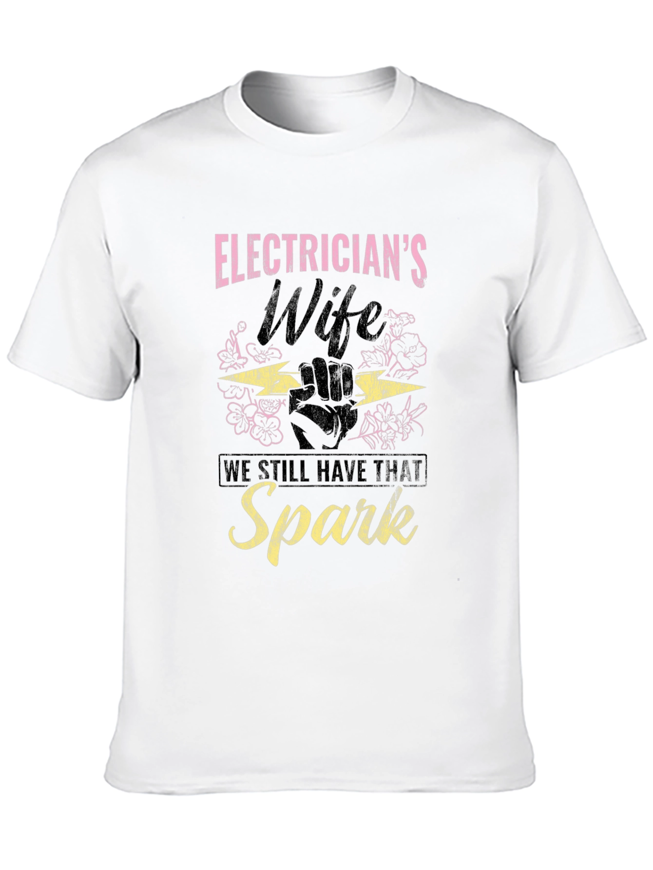 Black Electrician's Wife Spark T-Shirt view 10