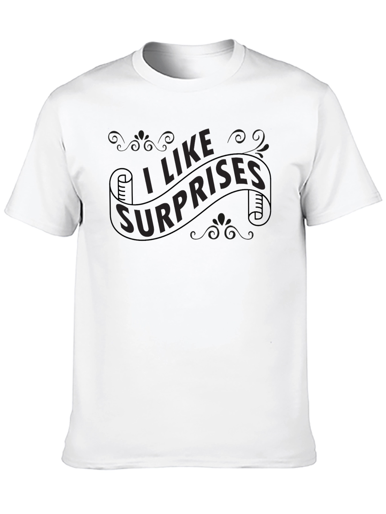 Black I Like Surprises Graphic Tee - Black view 10