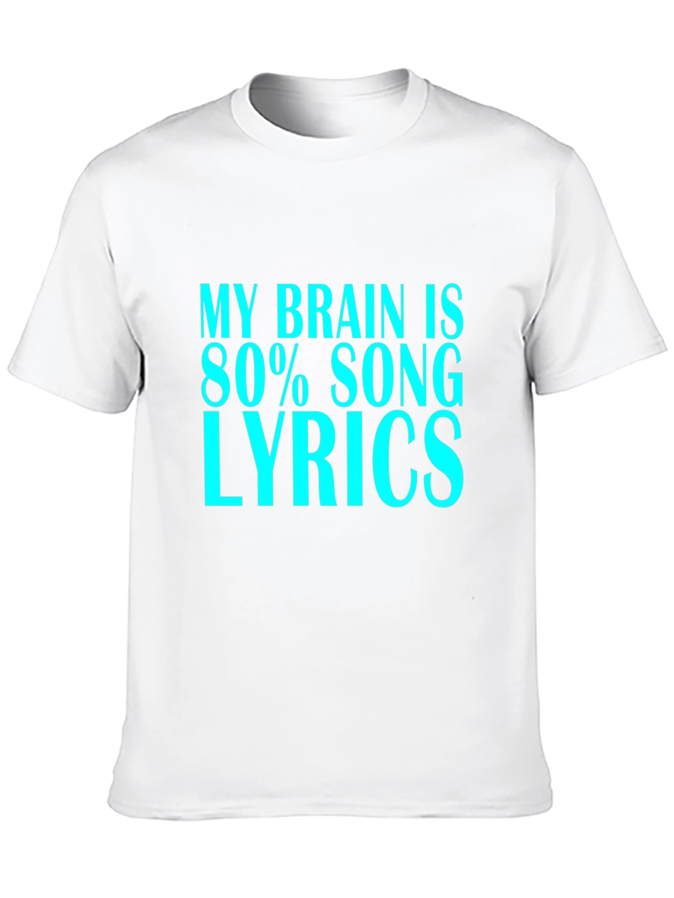 Black My Brain Song Lyrics Black T-Shirt view 10