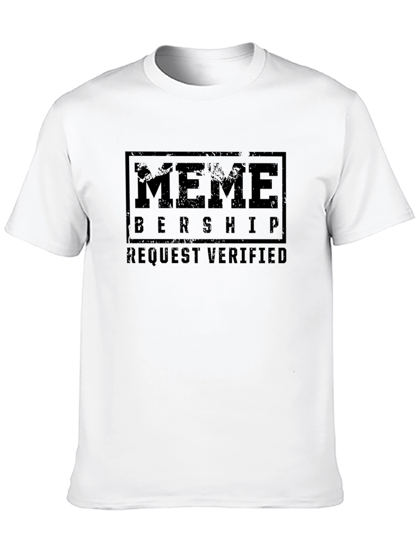 Black Meme Membership Verified Black Graphic Tee view 10