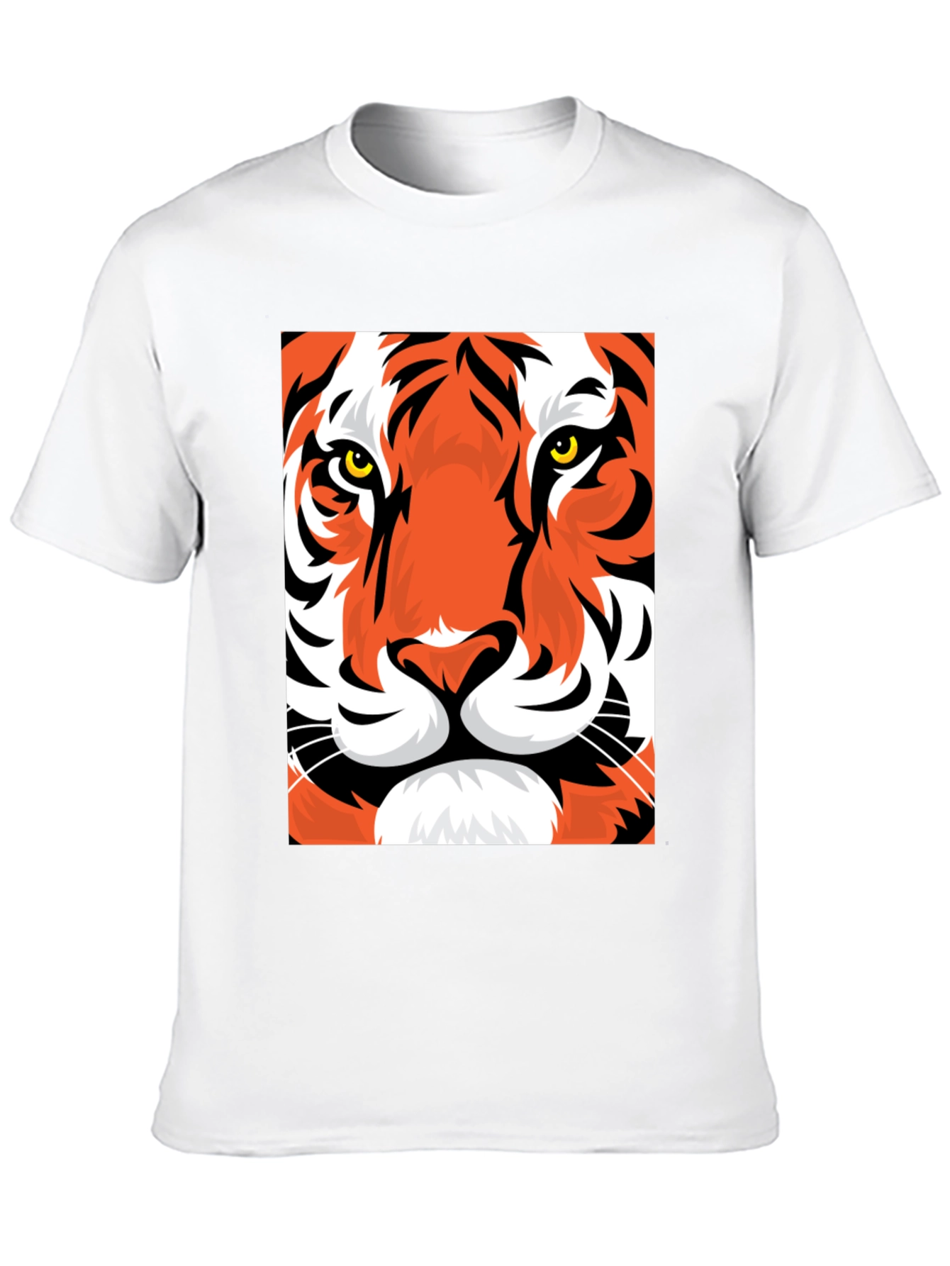 Black Tiger Graphic Tee - Bold Animal Print T-Shirt view 10
